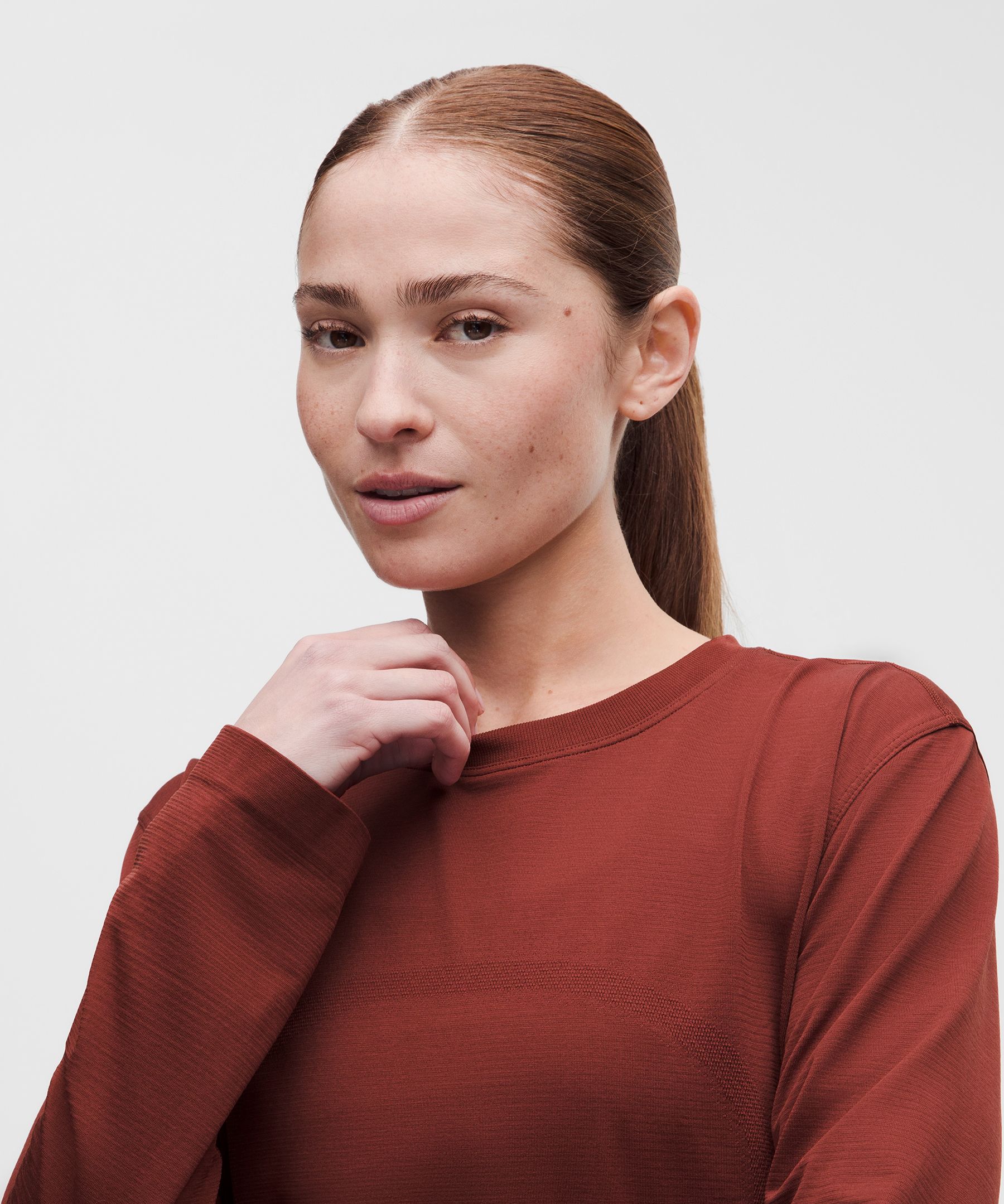 Swiftly Relaxed Long-Sleeve Shirt Hip Length *Updated Fit