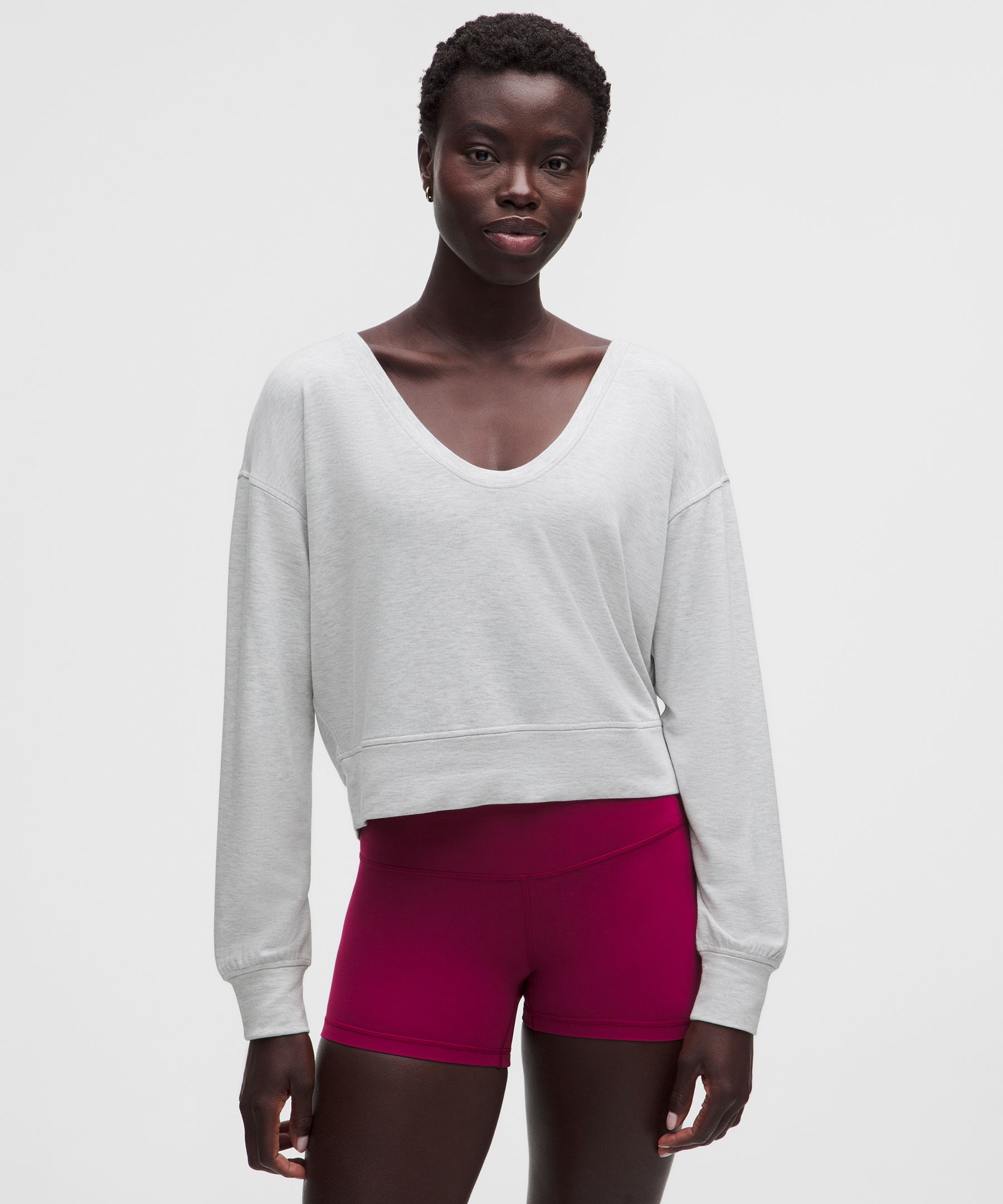 BeCalm Scoop-Neck Pullover