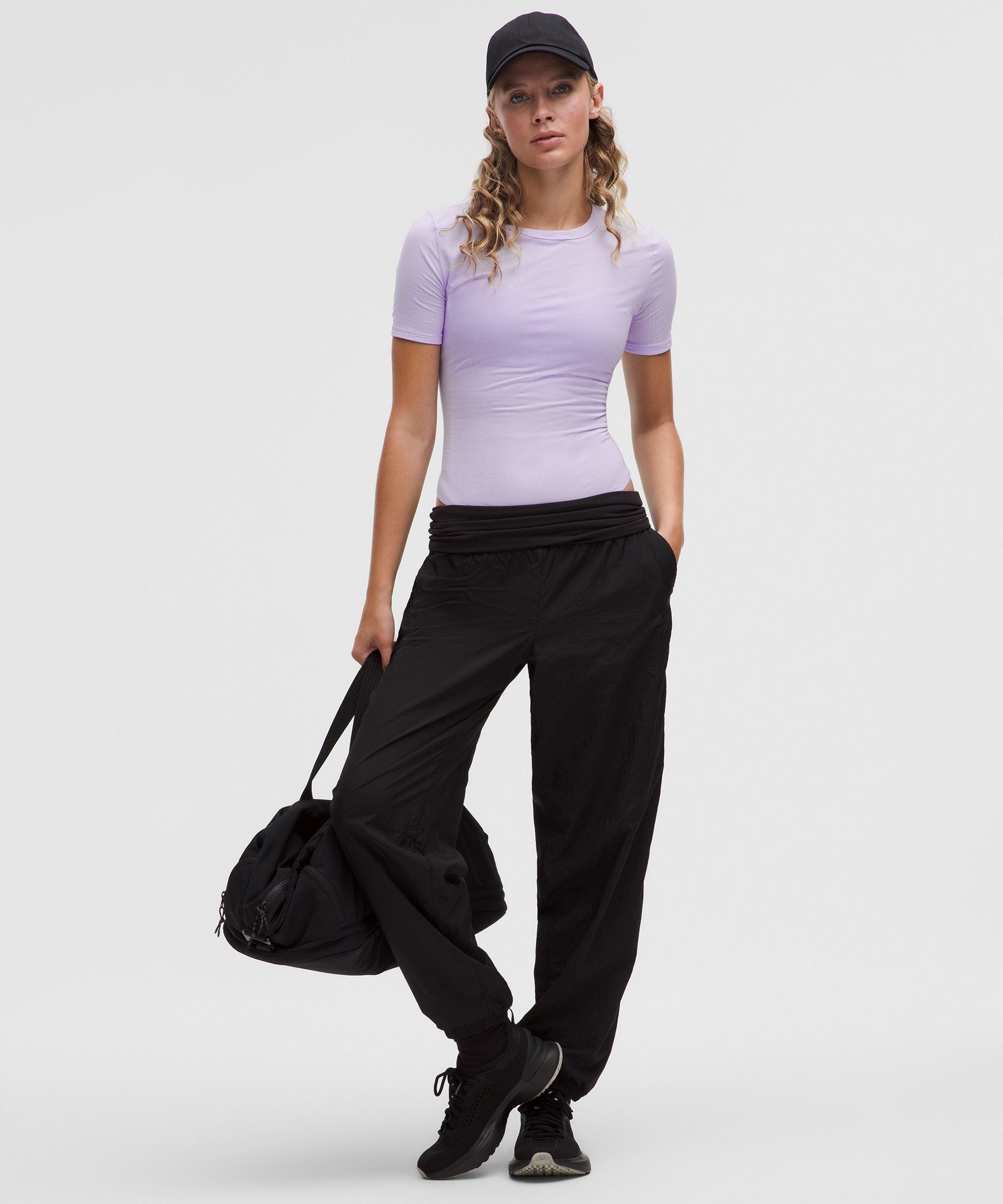 Lululemon Stretch Cotton Ribbed Short-sleeve Bodysuit