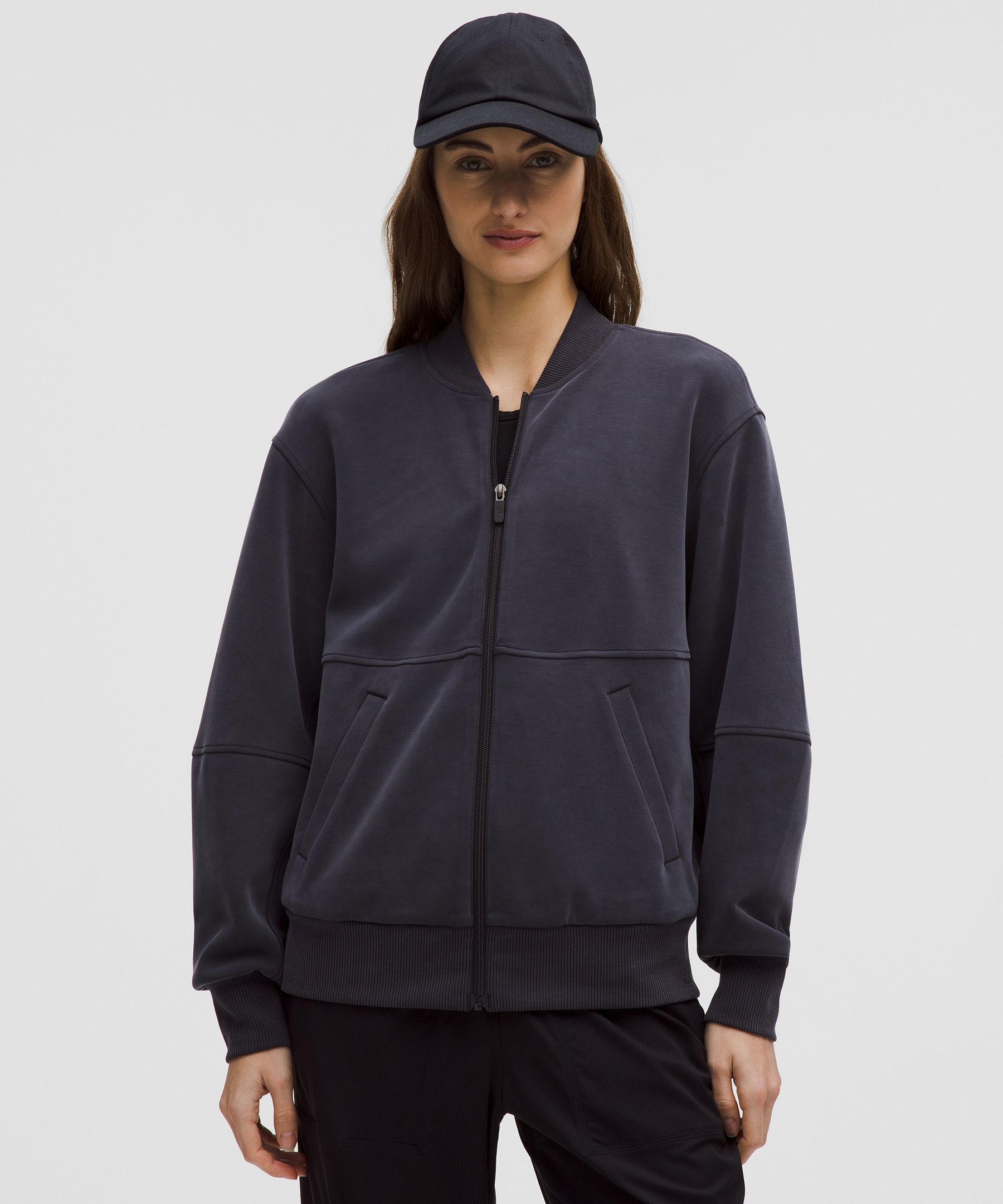 lululemon – Women's Softstreme Bomber Jacket – Color Black – Size XL