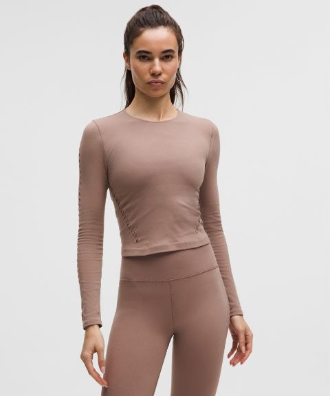 Lululemon RevealKnit Eyelet Crewneck Long-Sleeve Shirt