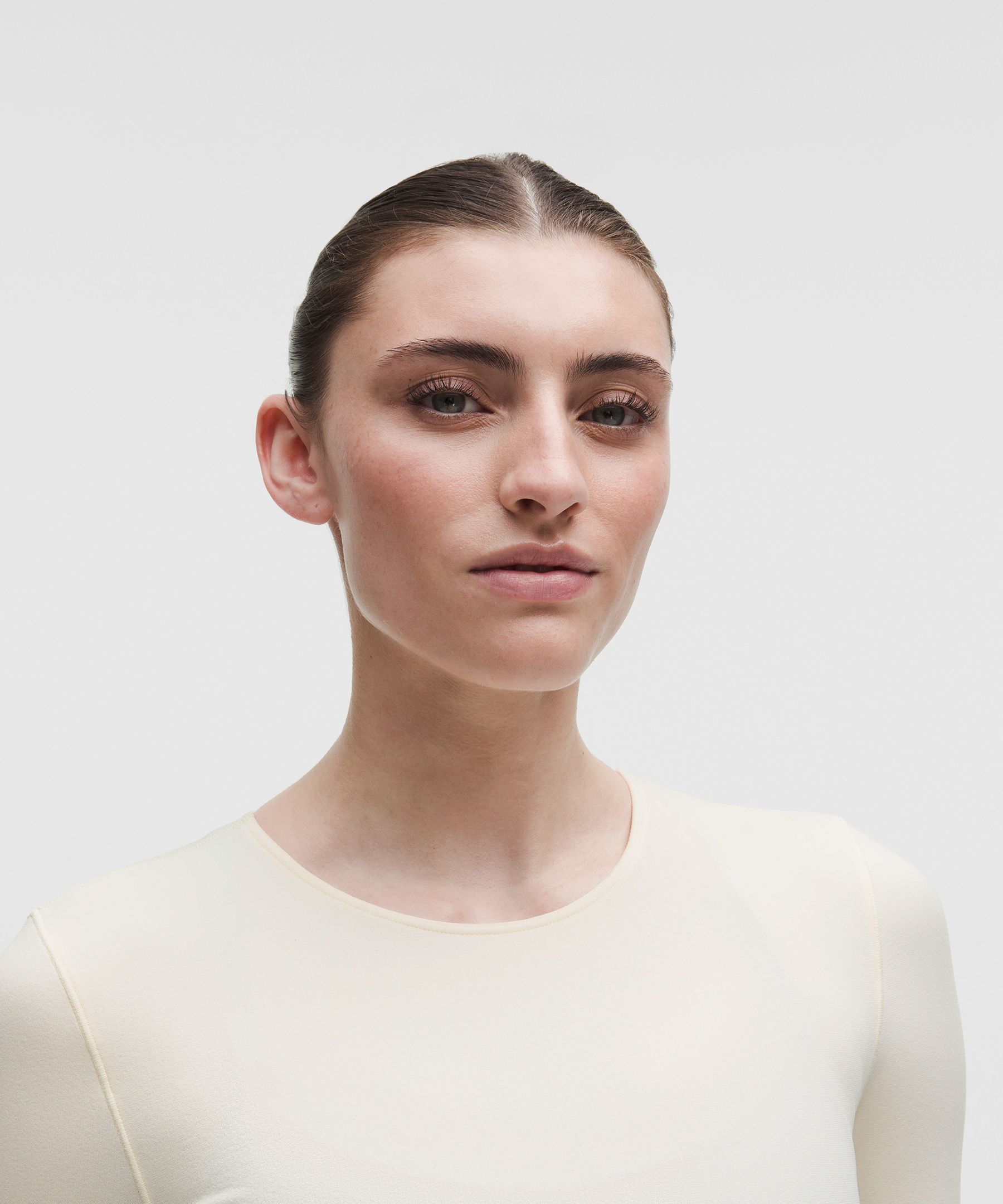 RevealKnit Eyelet Crewneck Long-Sleeve Shirt