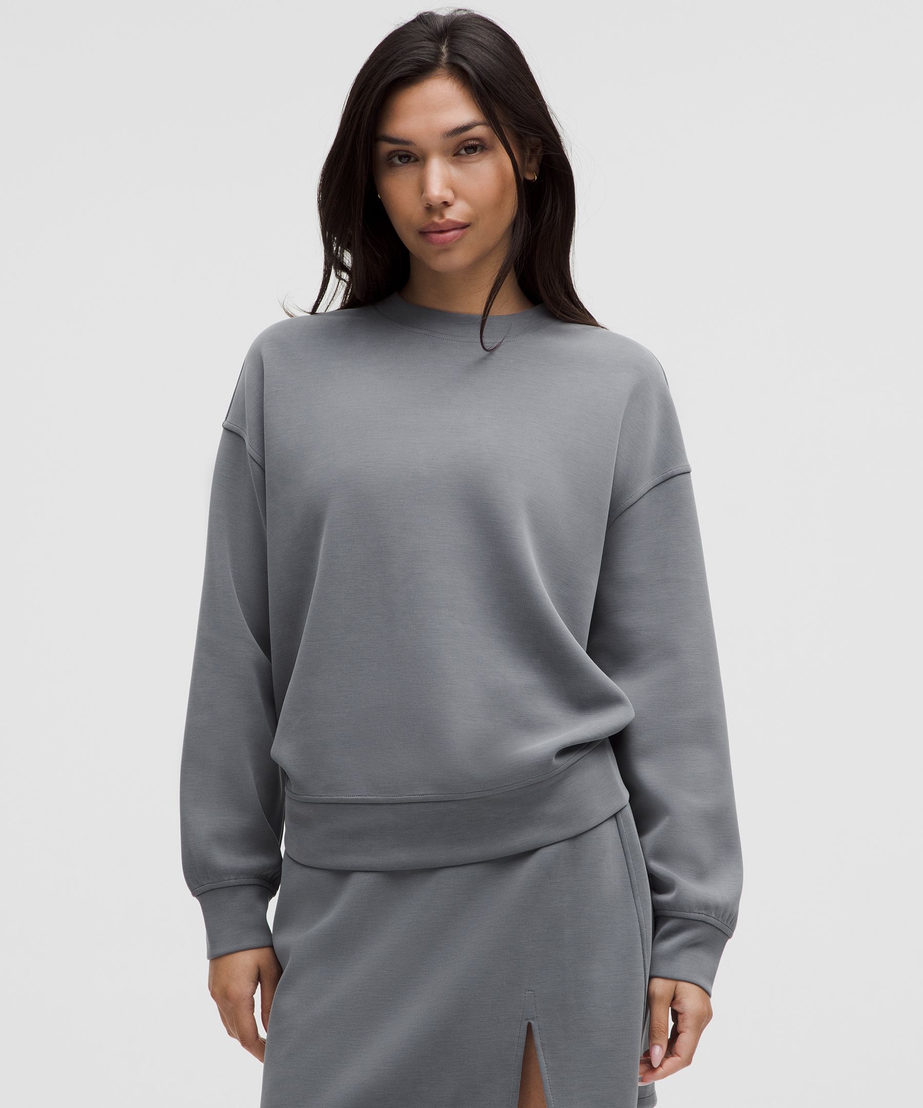 Softstreme Crewneck Oversized Pullover - Grey