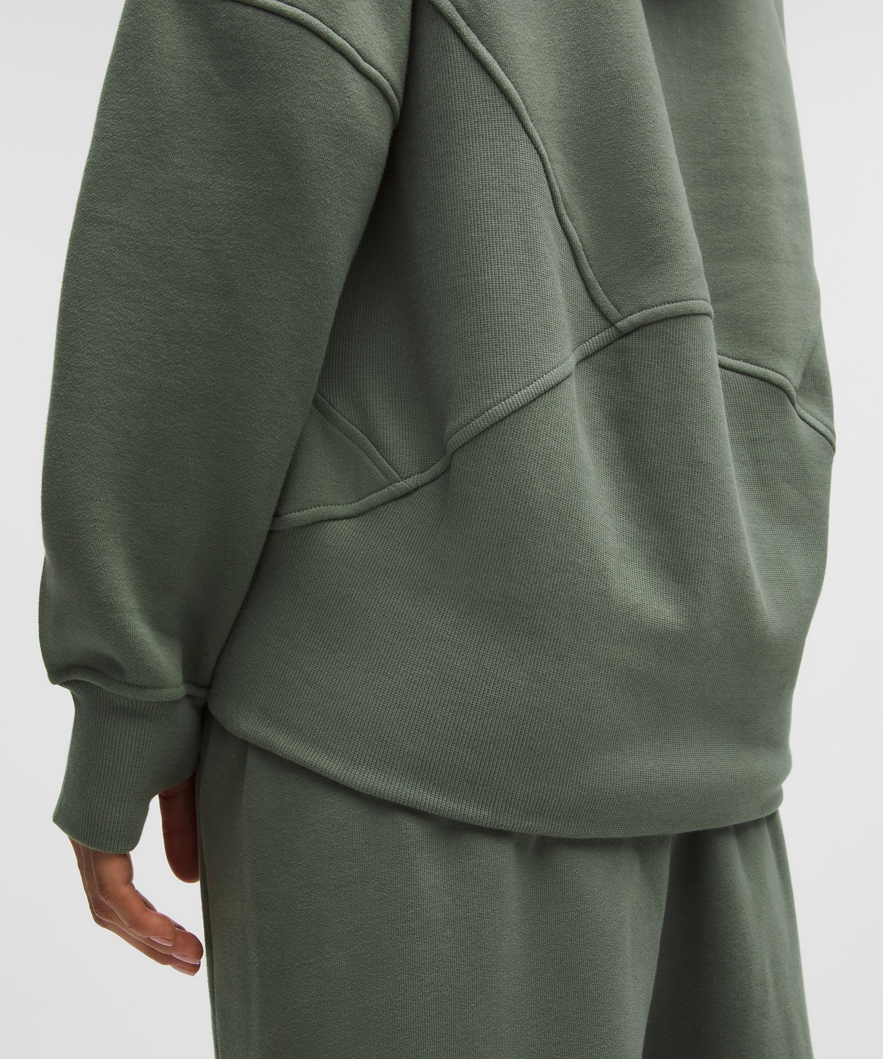 Scuba Oversized Half-Zip Hoodie *Long