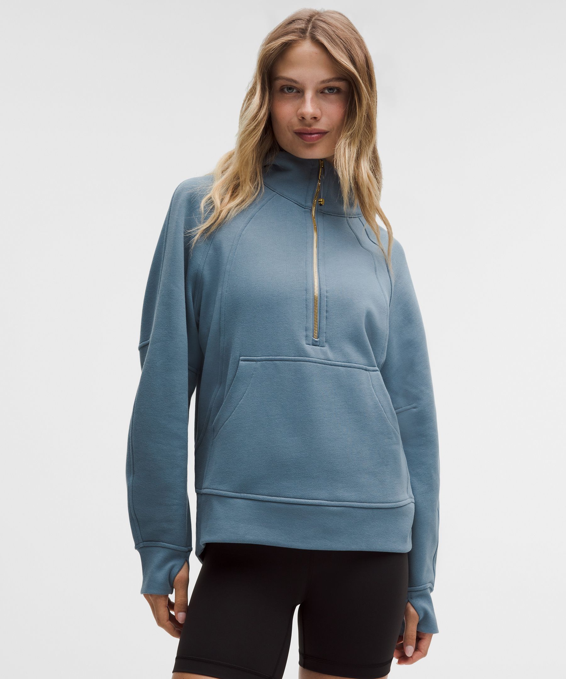 Scuba Oversized Half-Zip Hoodie 