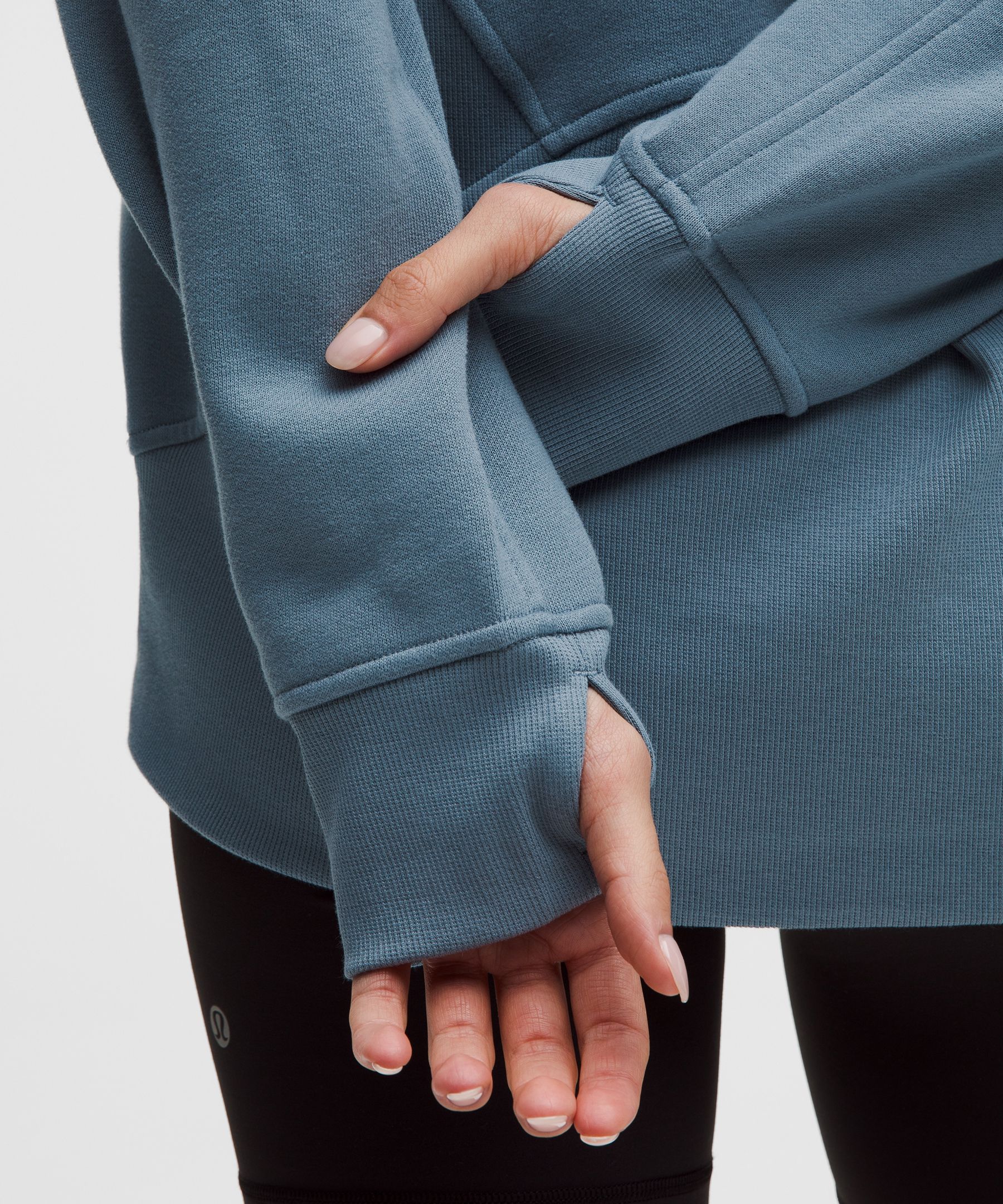 Scuba Oversized Half-Zip Hoodie *Long