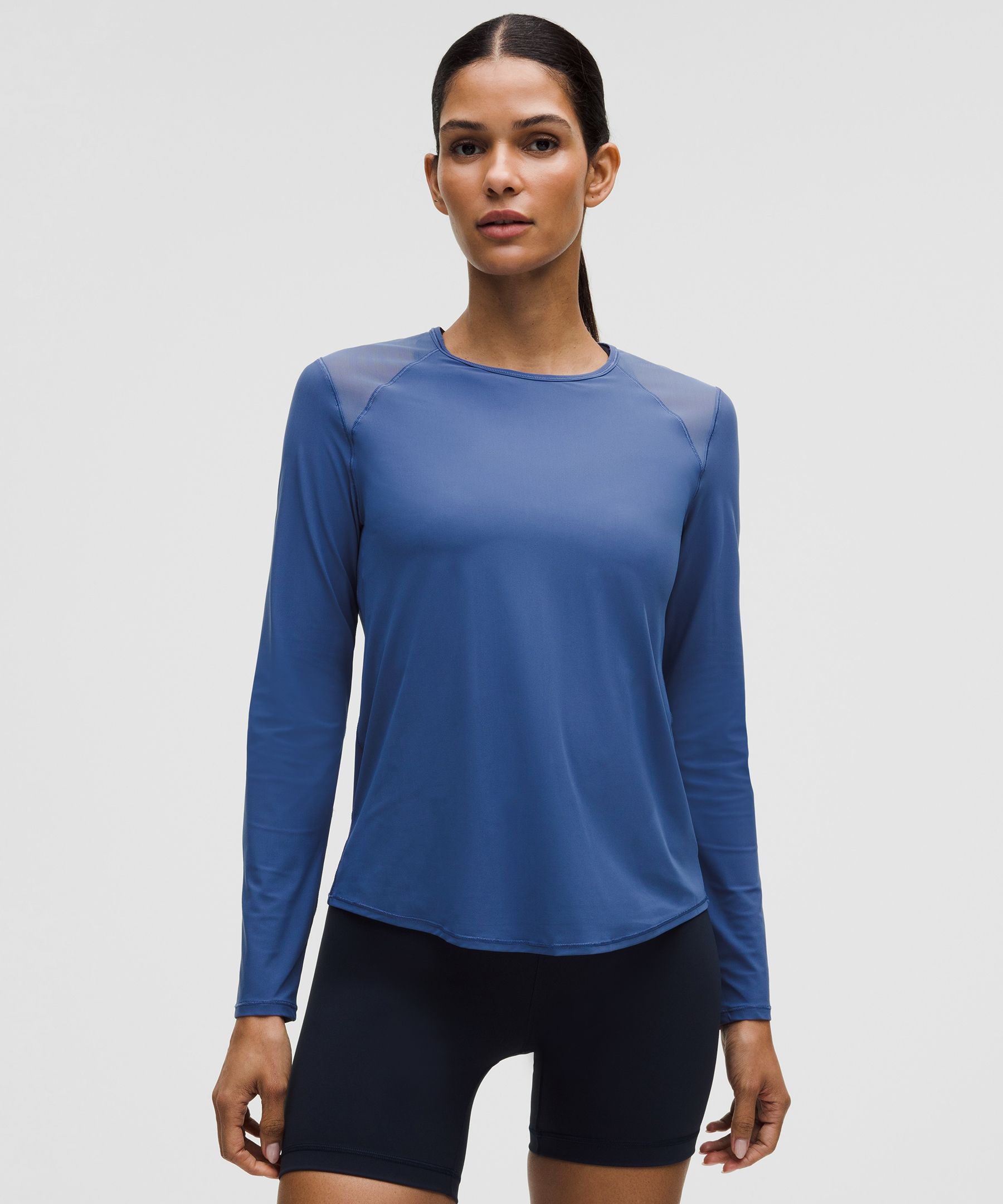 Lululemon Sculpt Long-sleeve Shirt In Blue