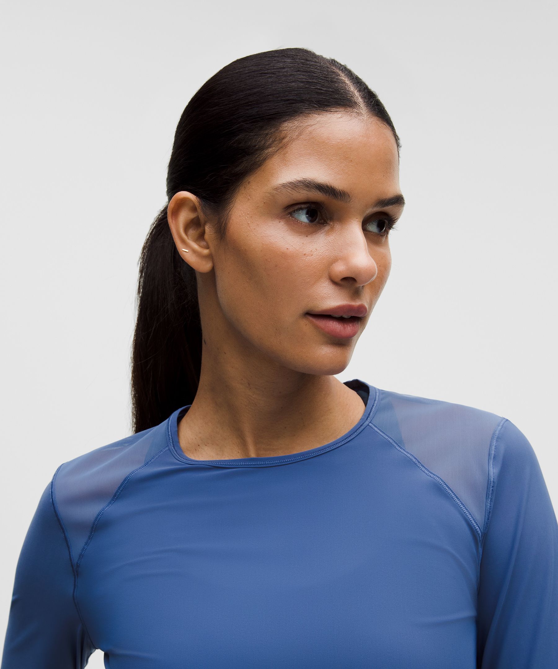 Lululemon Sculpt Long-sleeve Shirt In Blue