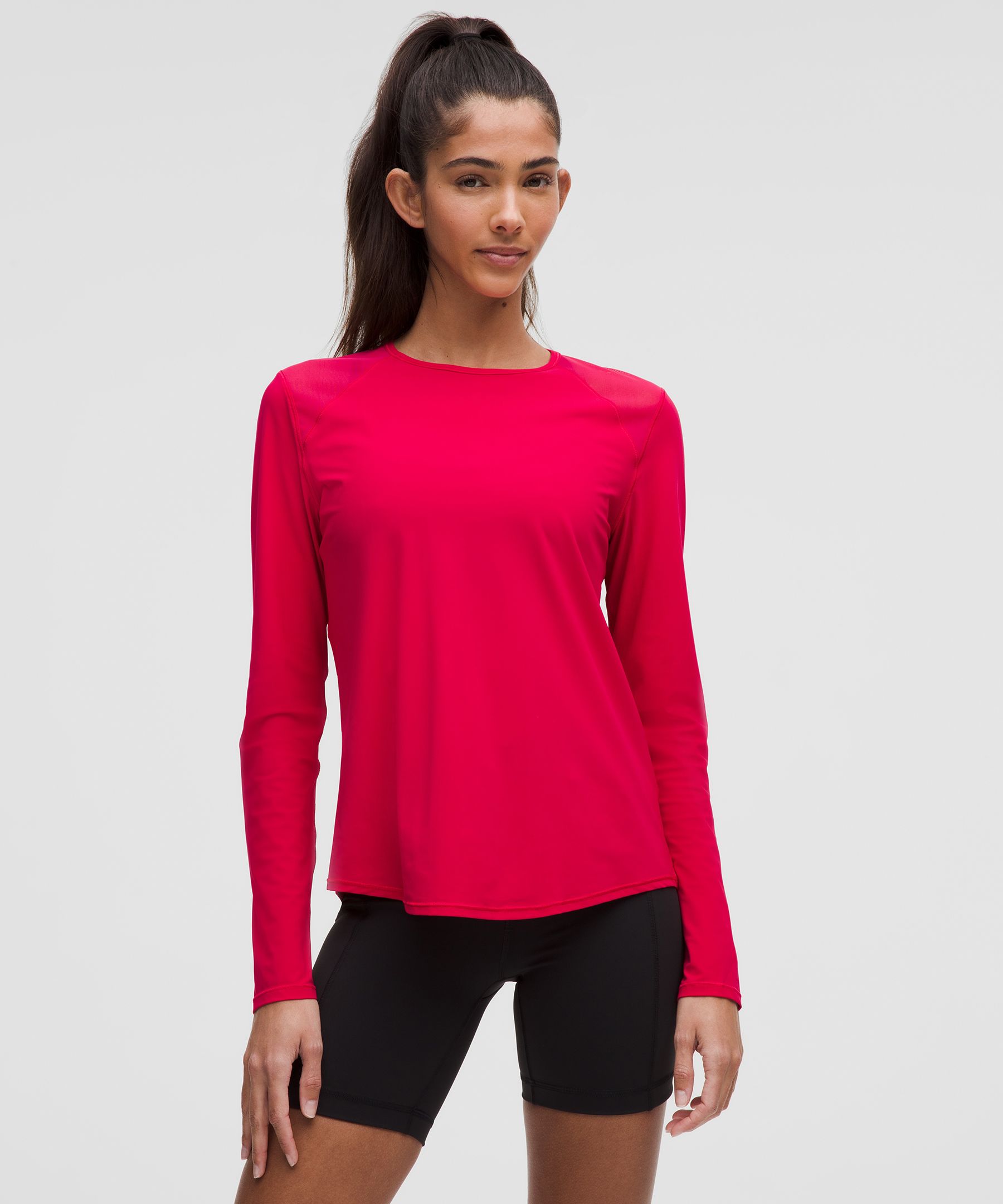 Sculpt Long-Sleeve Shirt - Pink