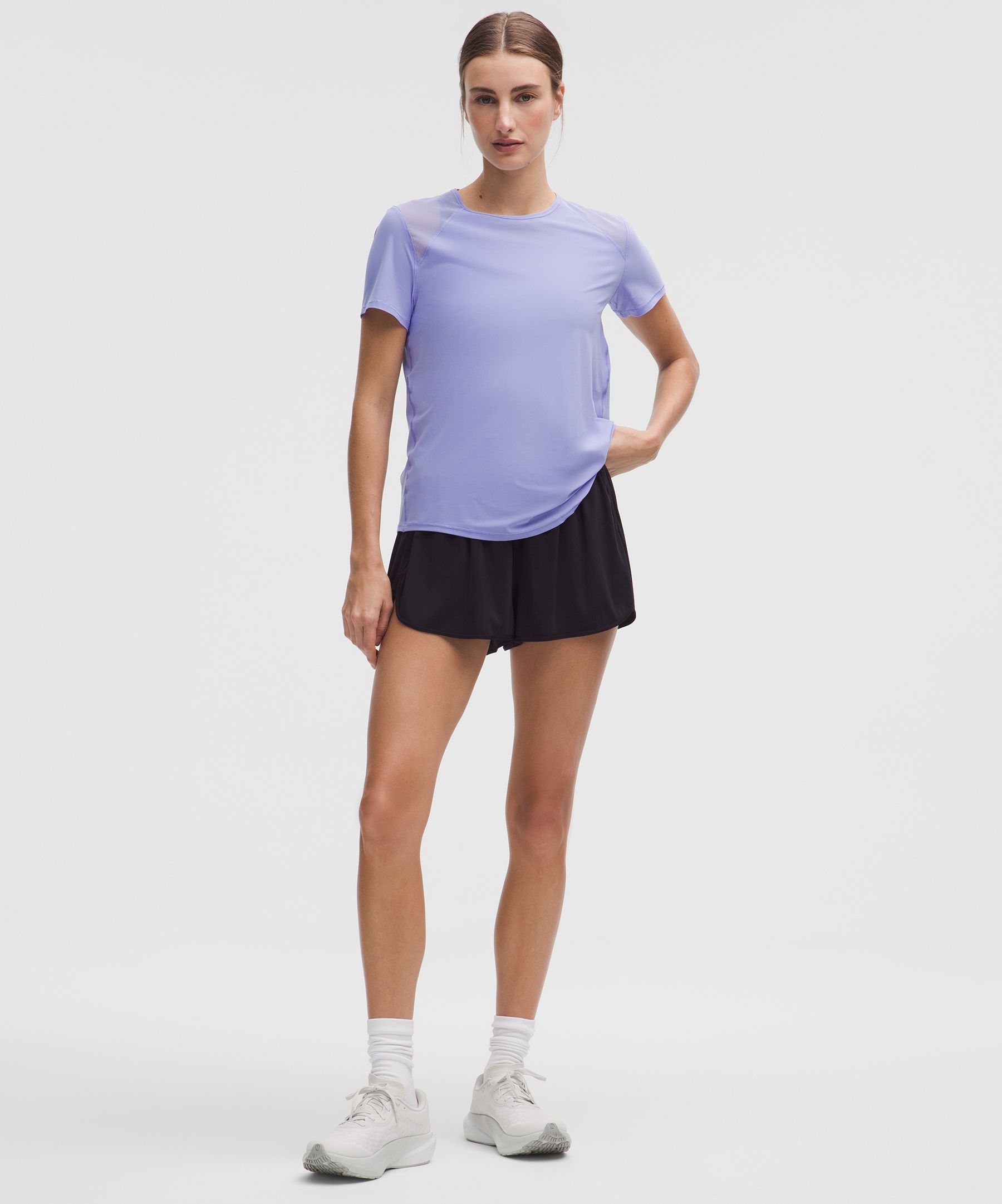 Lululemon Sculpt Short-sleeve Shirt In Blue