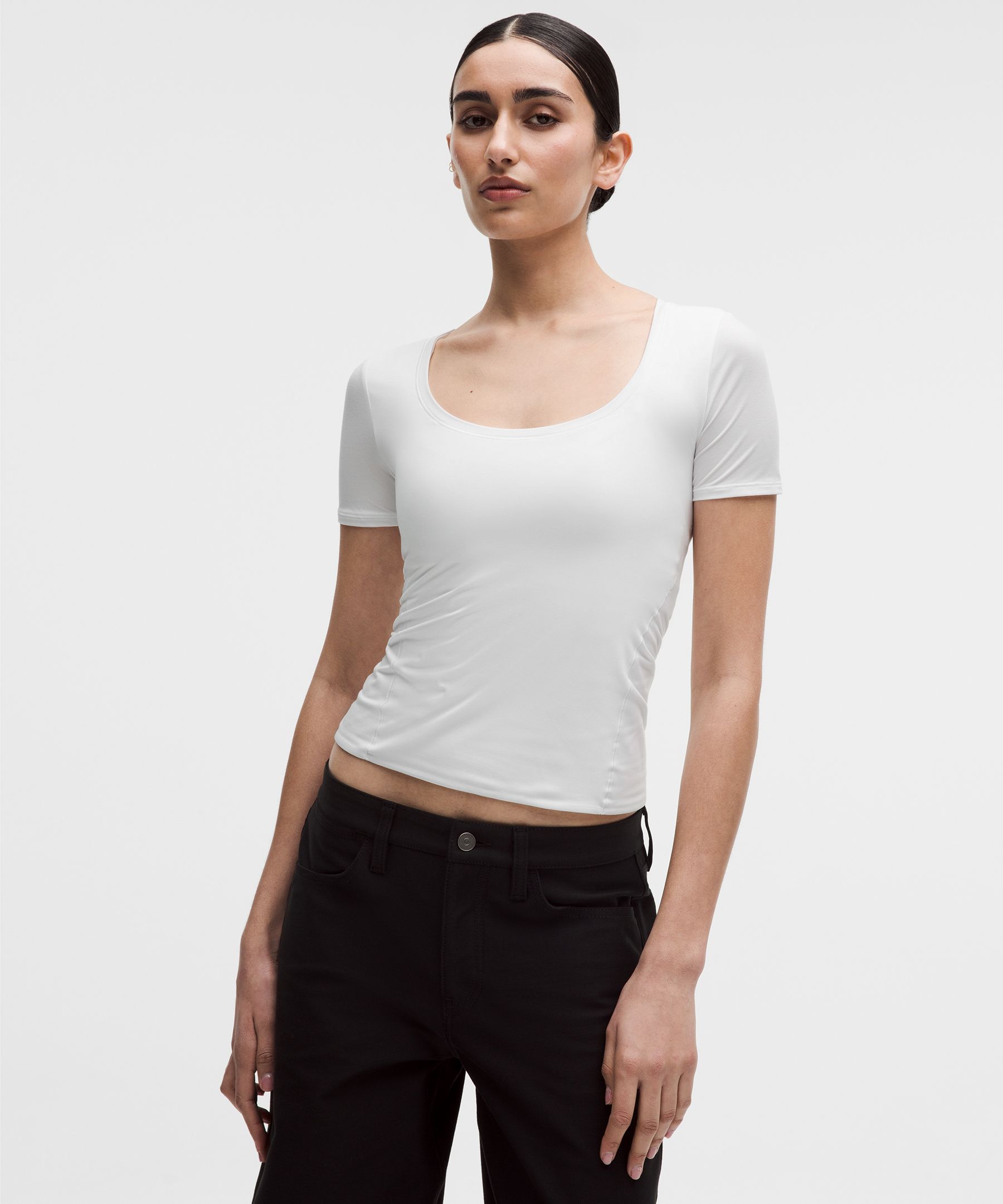 Wundermost Ultra-Soft Nulu Scoop-Neck T-Shirt