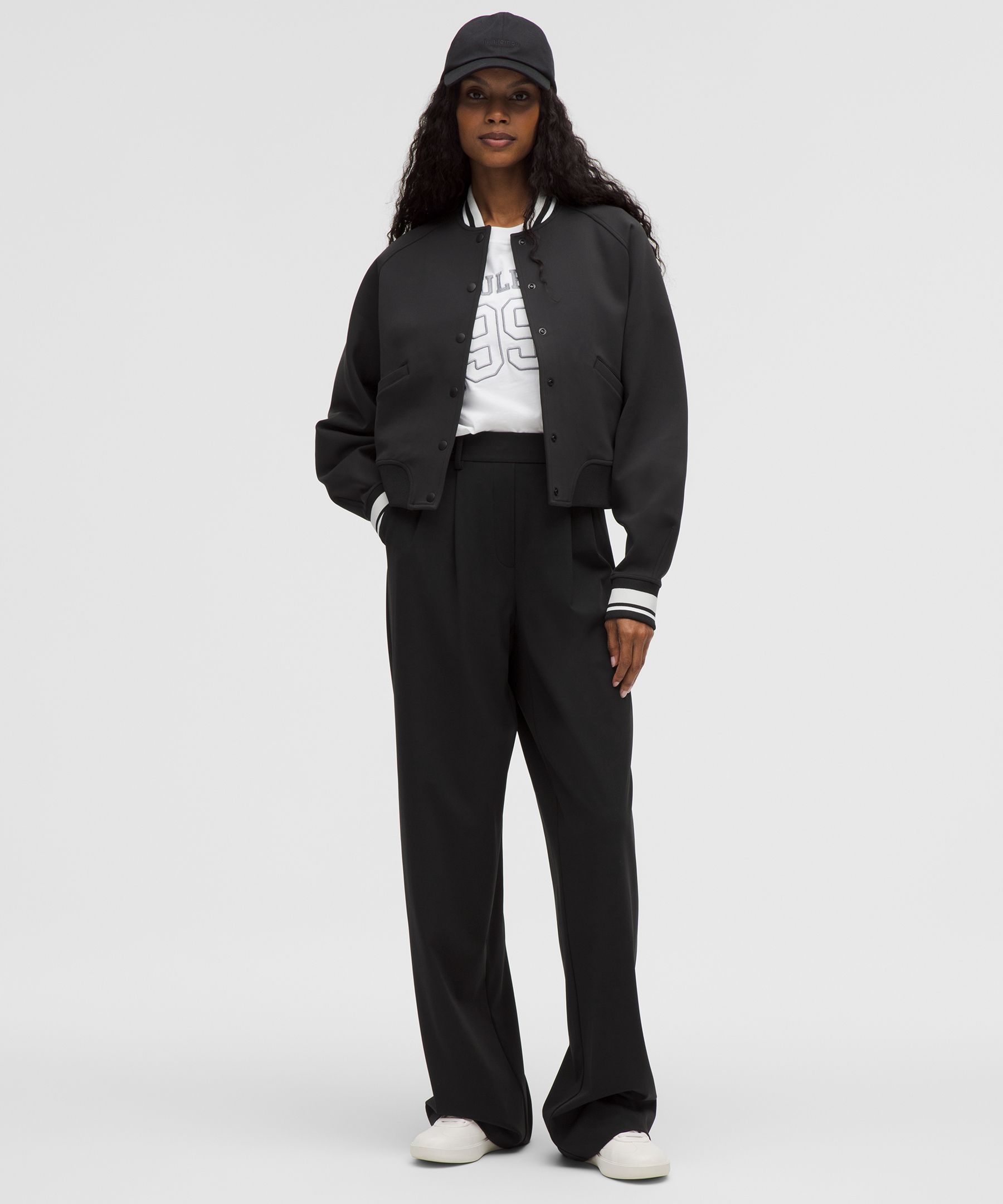 LULULEMON SNAP-FRONT COLLEGIATE JACKET 