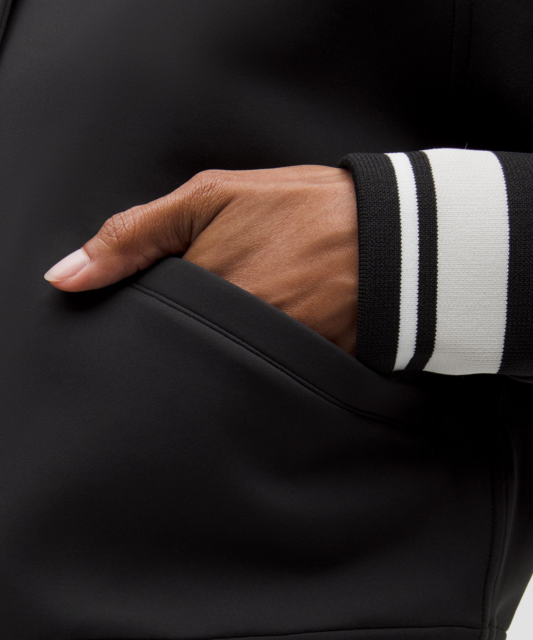 LULULEMON SNAP-FRONT COLLEGIATE JACKET 