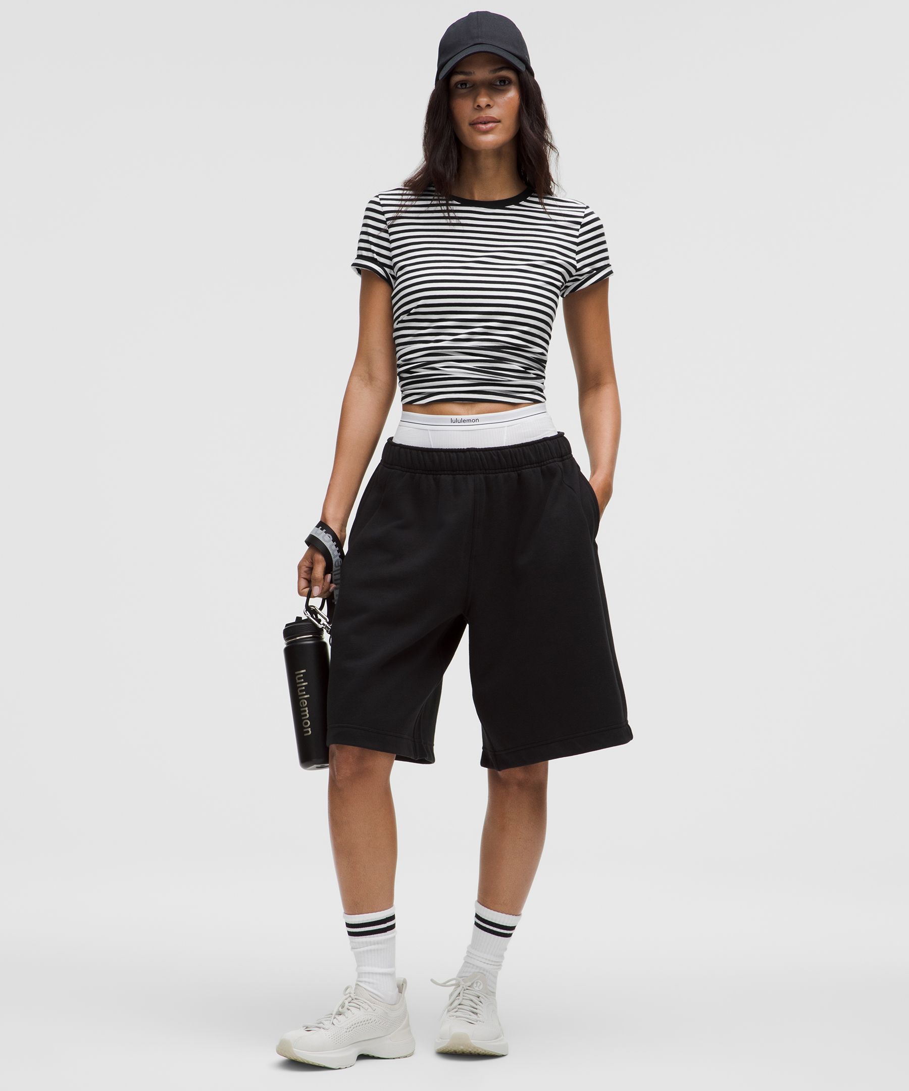 Love Curved-Hem Crewneck T-Shirt | Women's Short Sleeve Shirts & Tee's