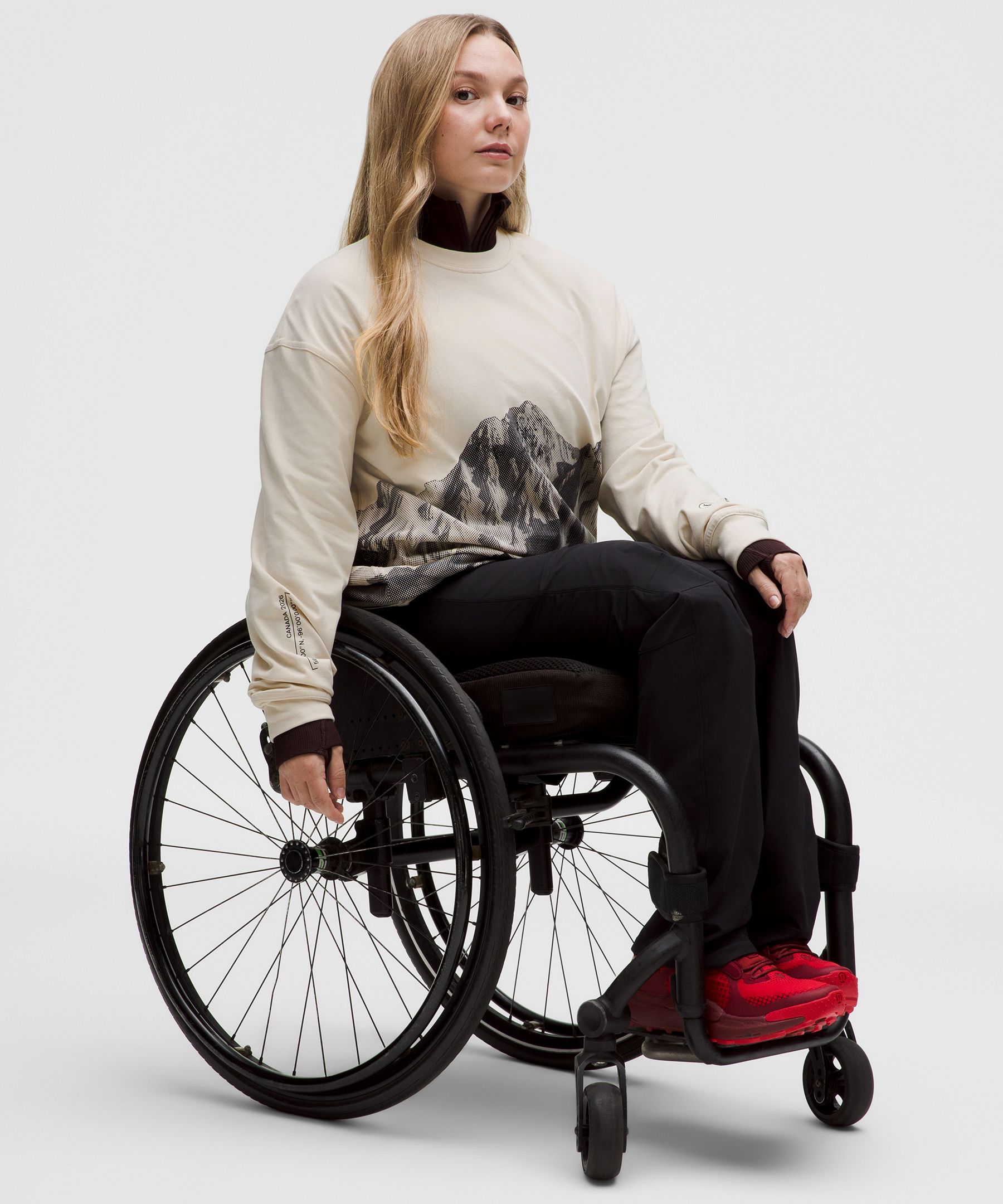 Team Canada Women's Heavyweight Cotton Long Sleeve CPC Logo *Graphic