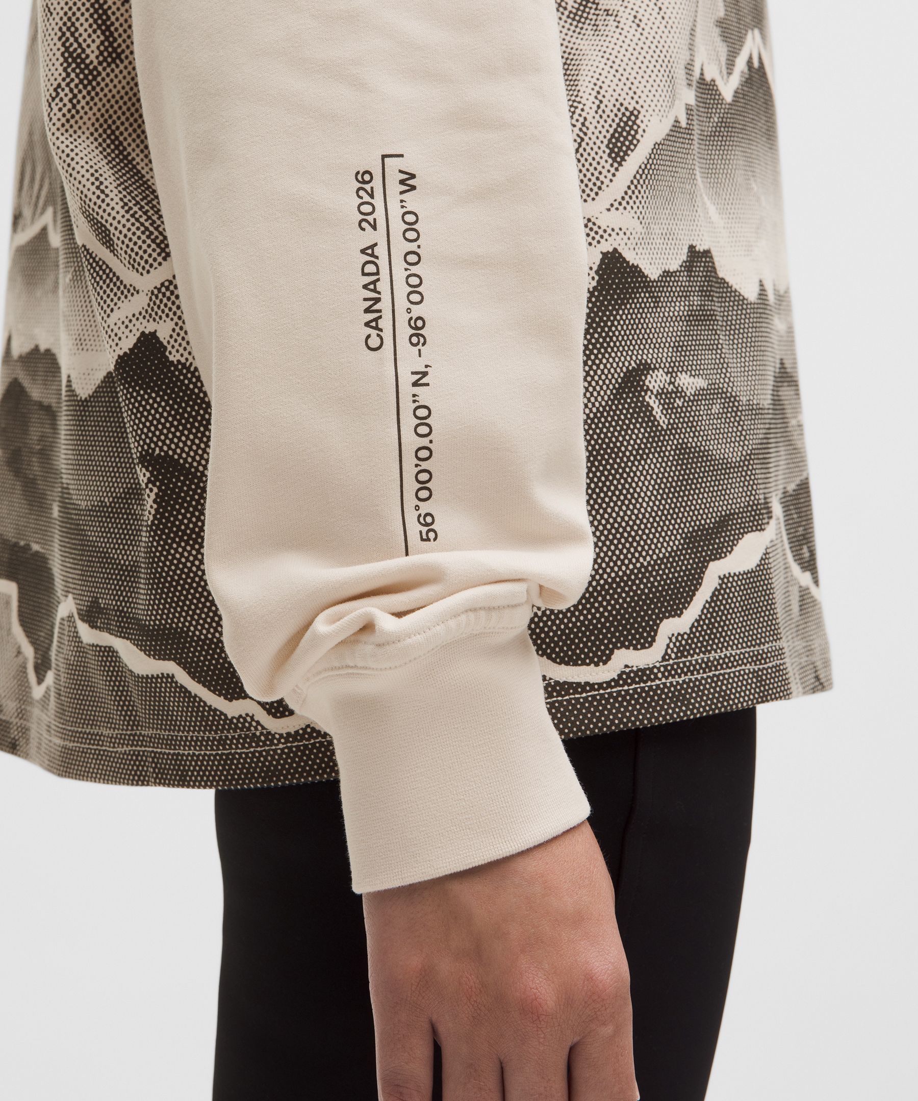 Team Canada Women's Heavyweight Cotton Long Sleeve CPC Logo *Graphic