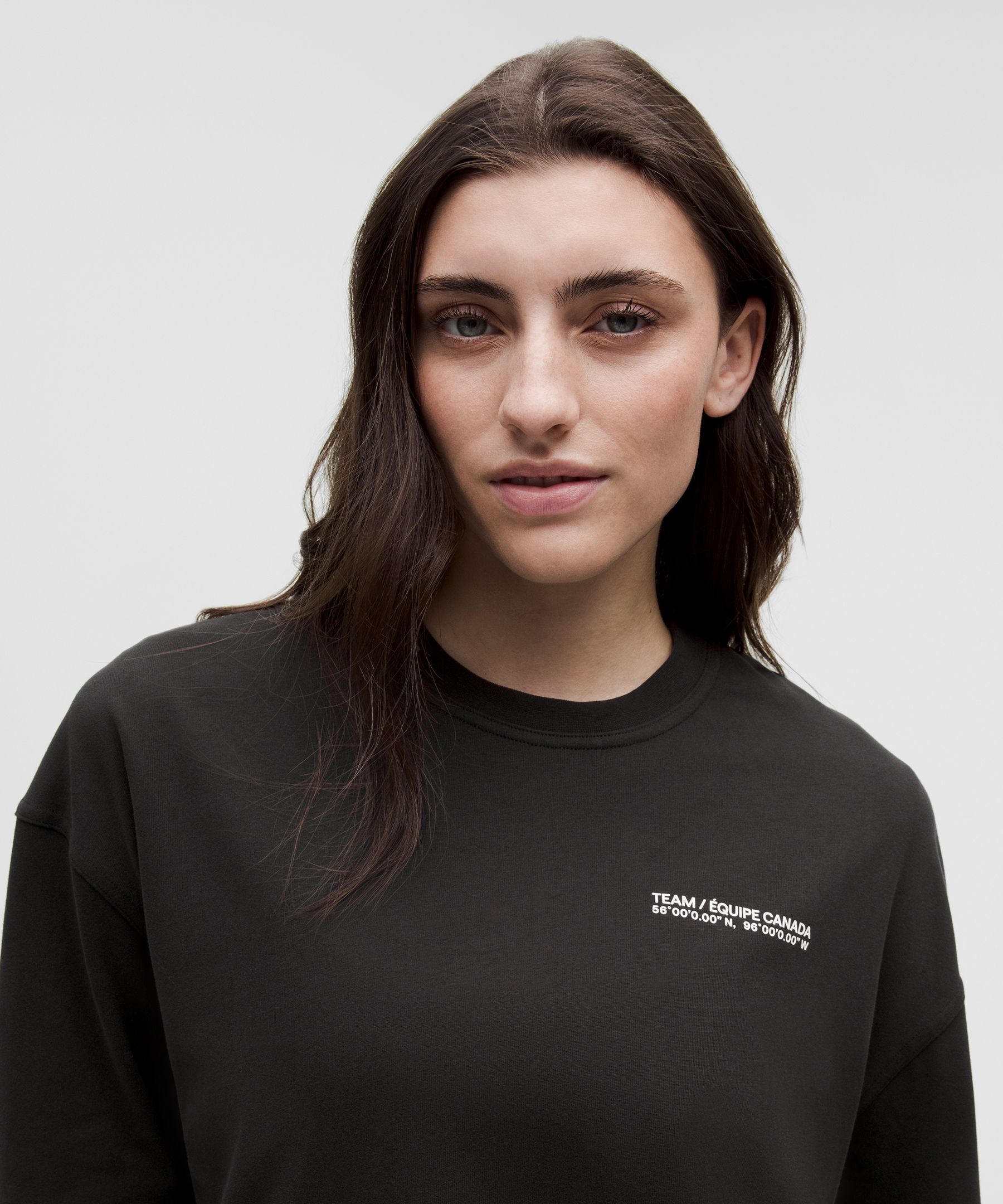 Team Canada Women's Heavyweight Cotton Long Sleeve COC Logo *Wordmark