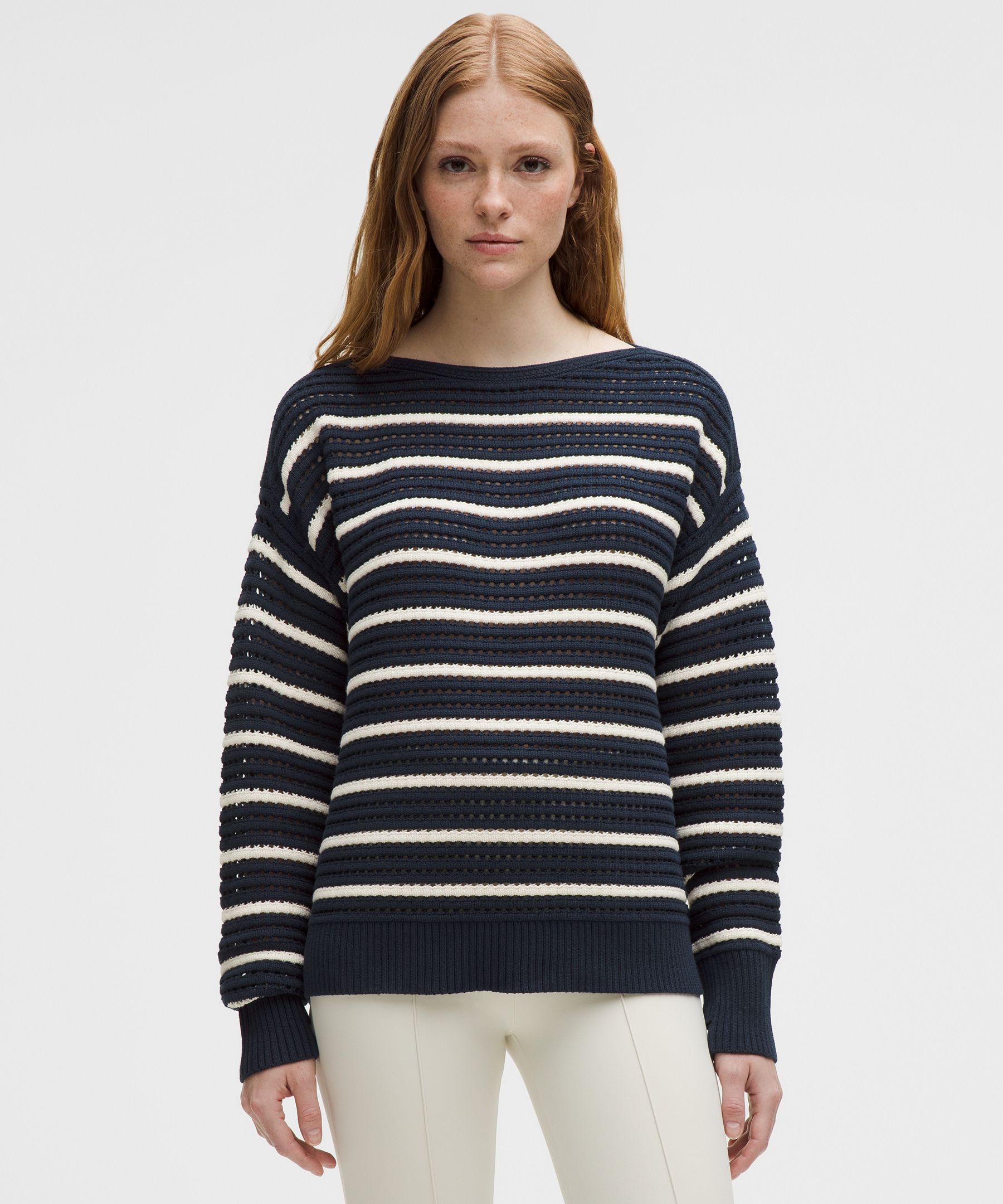 LULULEMON COTTON CROCHET PULLOVER 