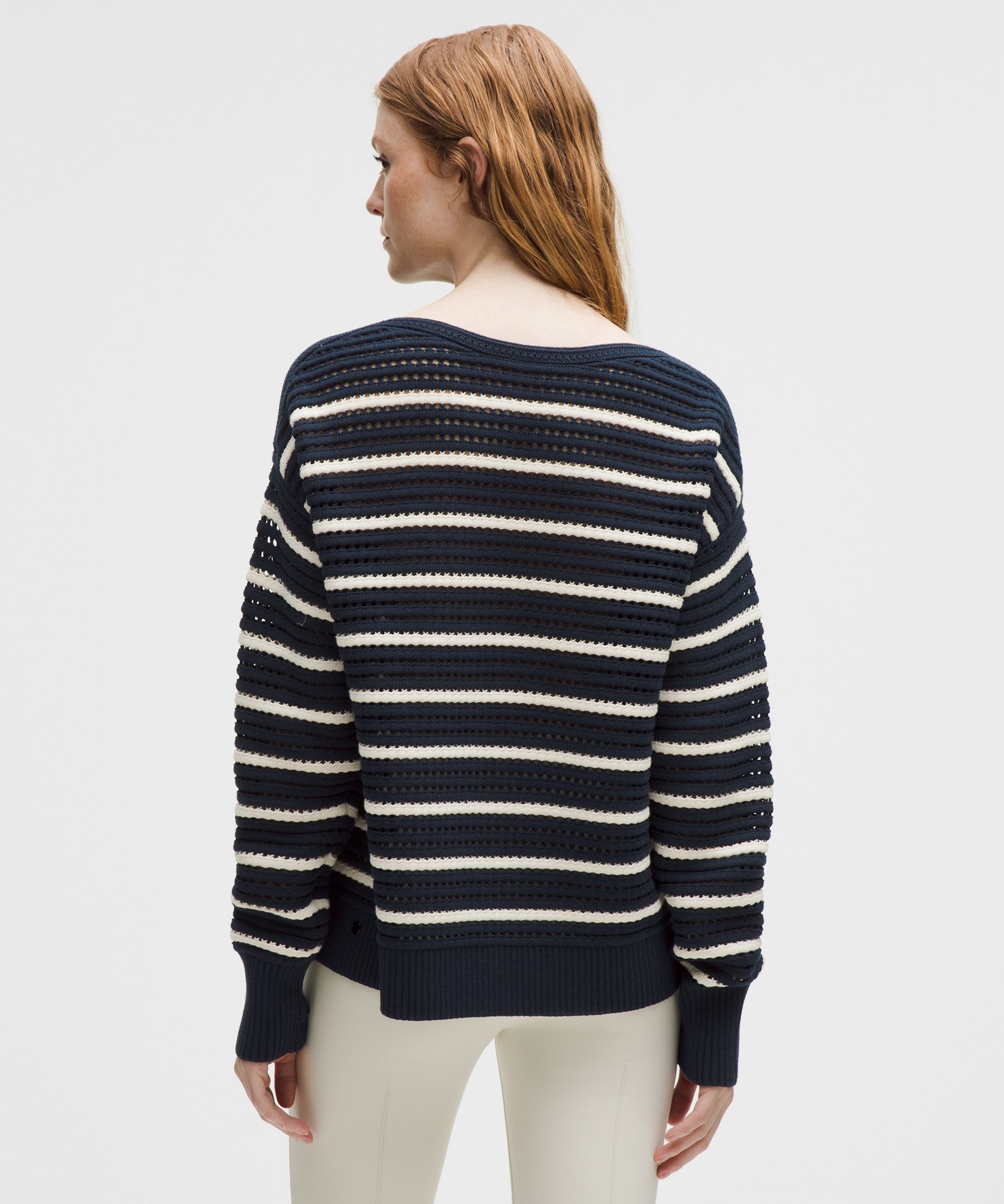 LULULEMON COTTON CROCHET PULLOVER 
