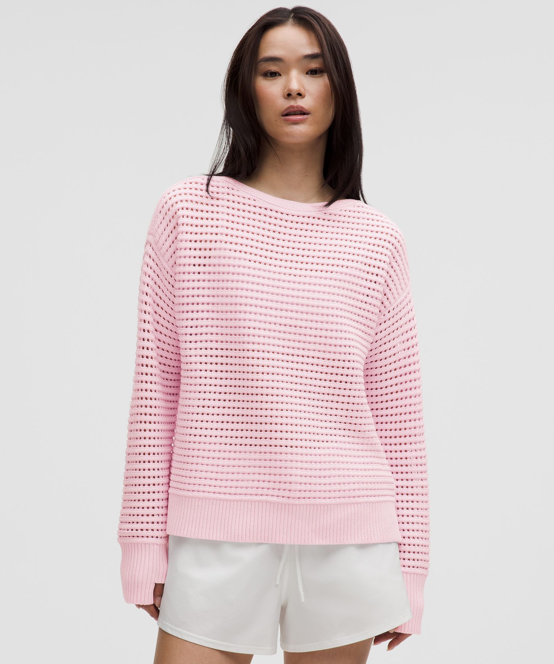 Cotton Crochet Pullover