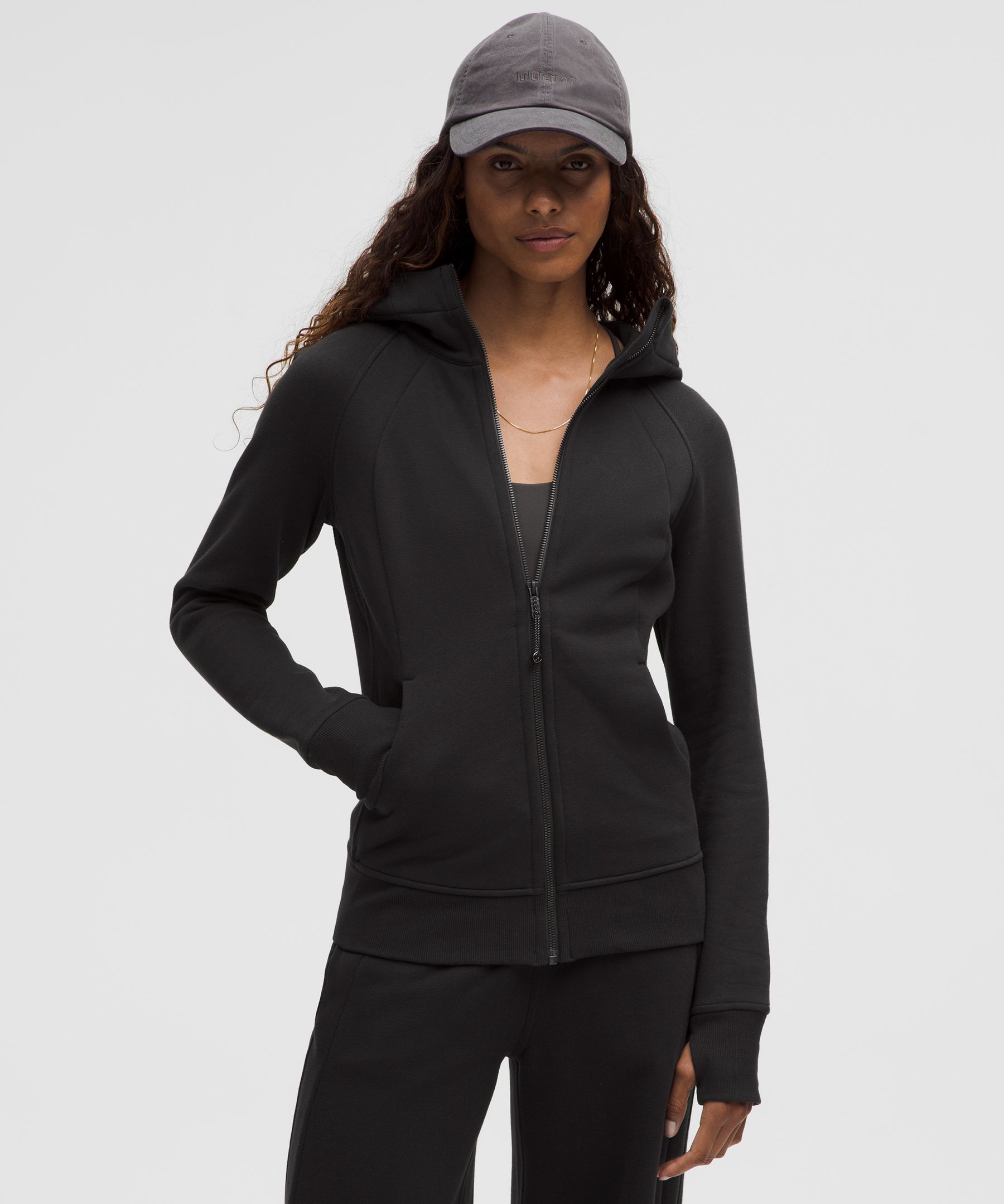 Scuba Full-Zip Hoodie - Black,Neutral