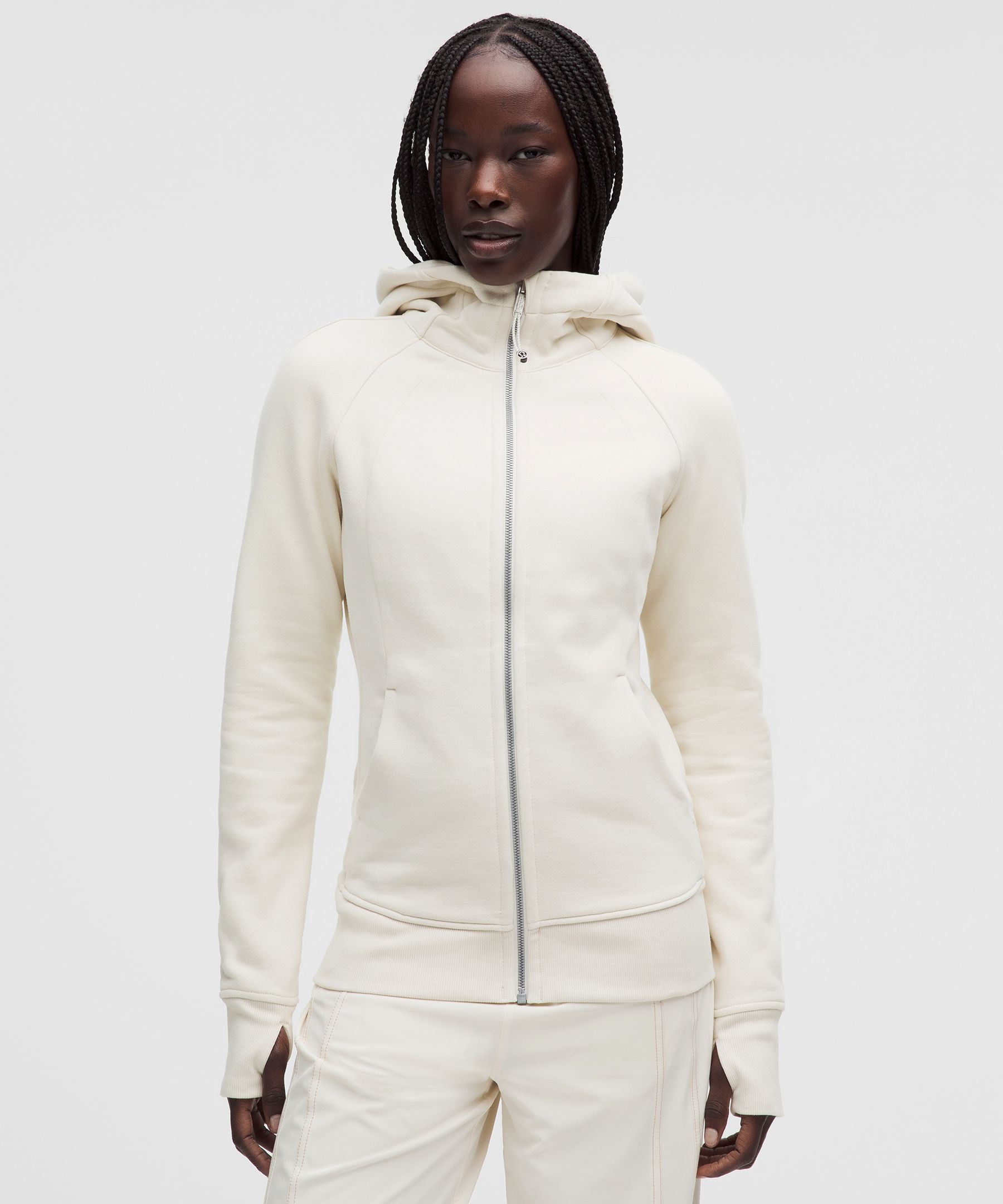 lululemon – Women’s Scuba Full-Zip Hoodie – Color White – Size 10