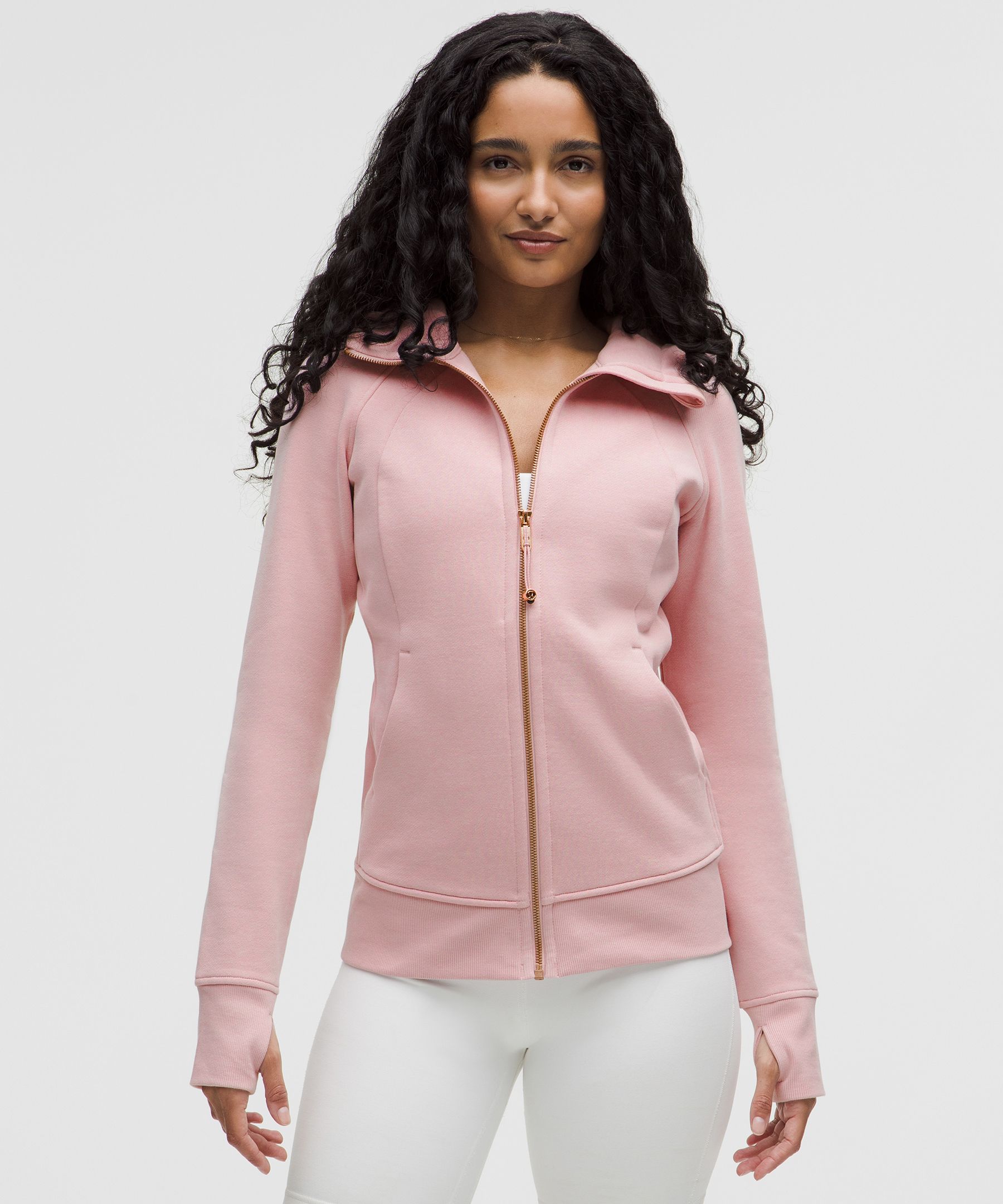 Scuba Full-Zip Hoodie - Pink