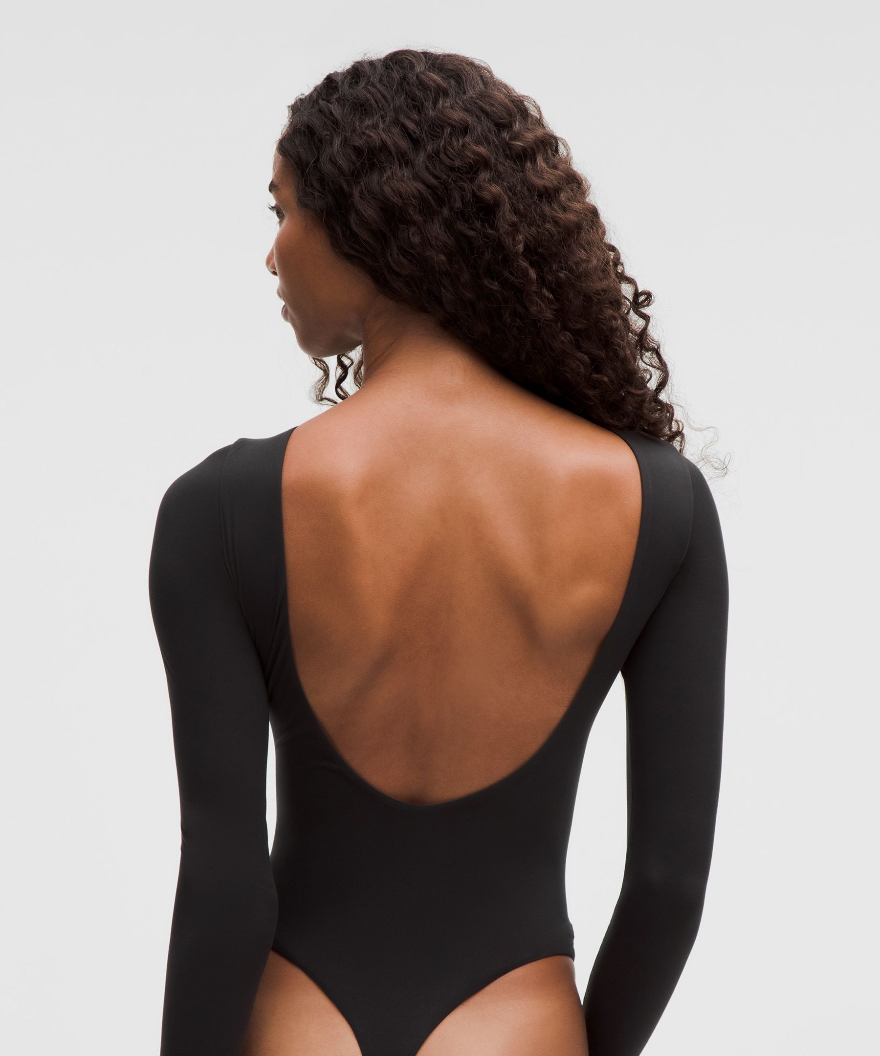 Lululemon Wundermost Ultra-soft Nulu Boatneck Scoop-back Long-sleeve Bodysuit