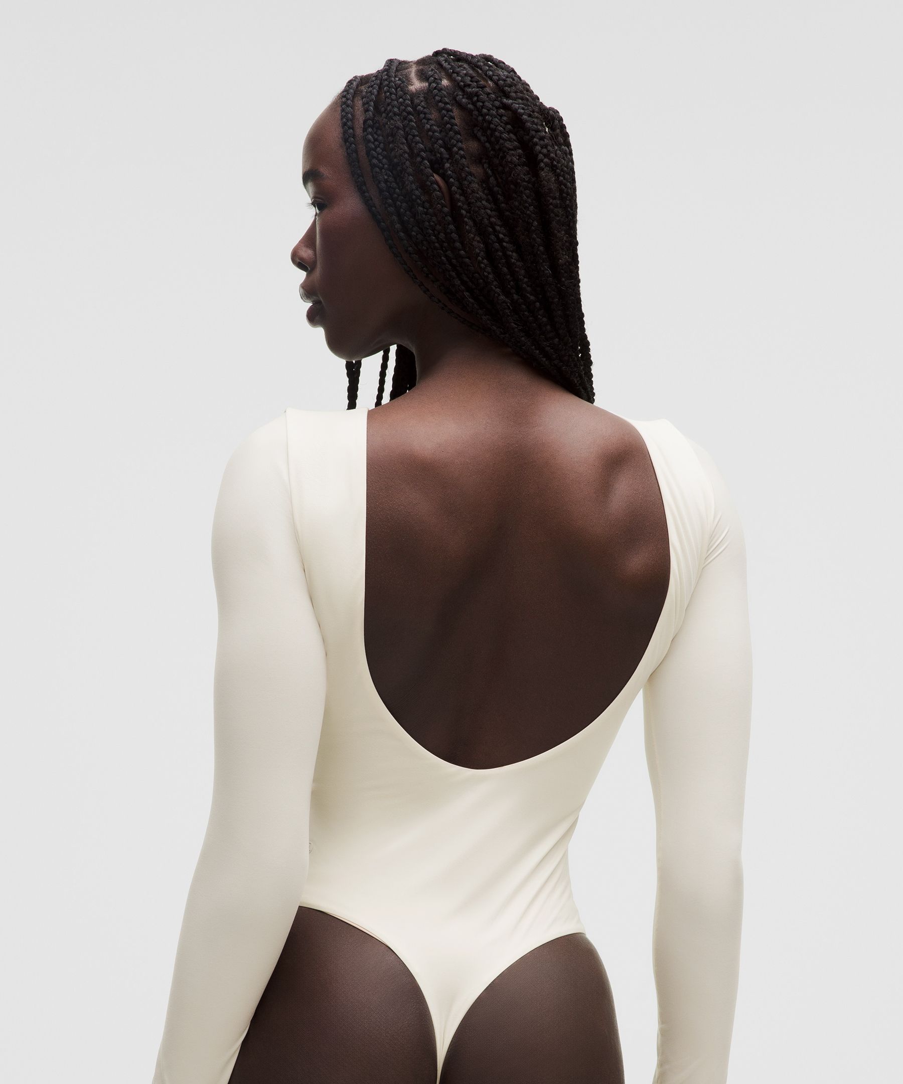 Lululemon Wundermost Ultra-soft Nulu Boatneck Scoop-back Long-sleeve Bodysuit