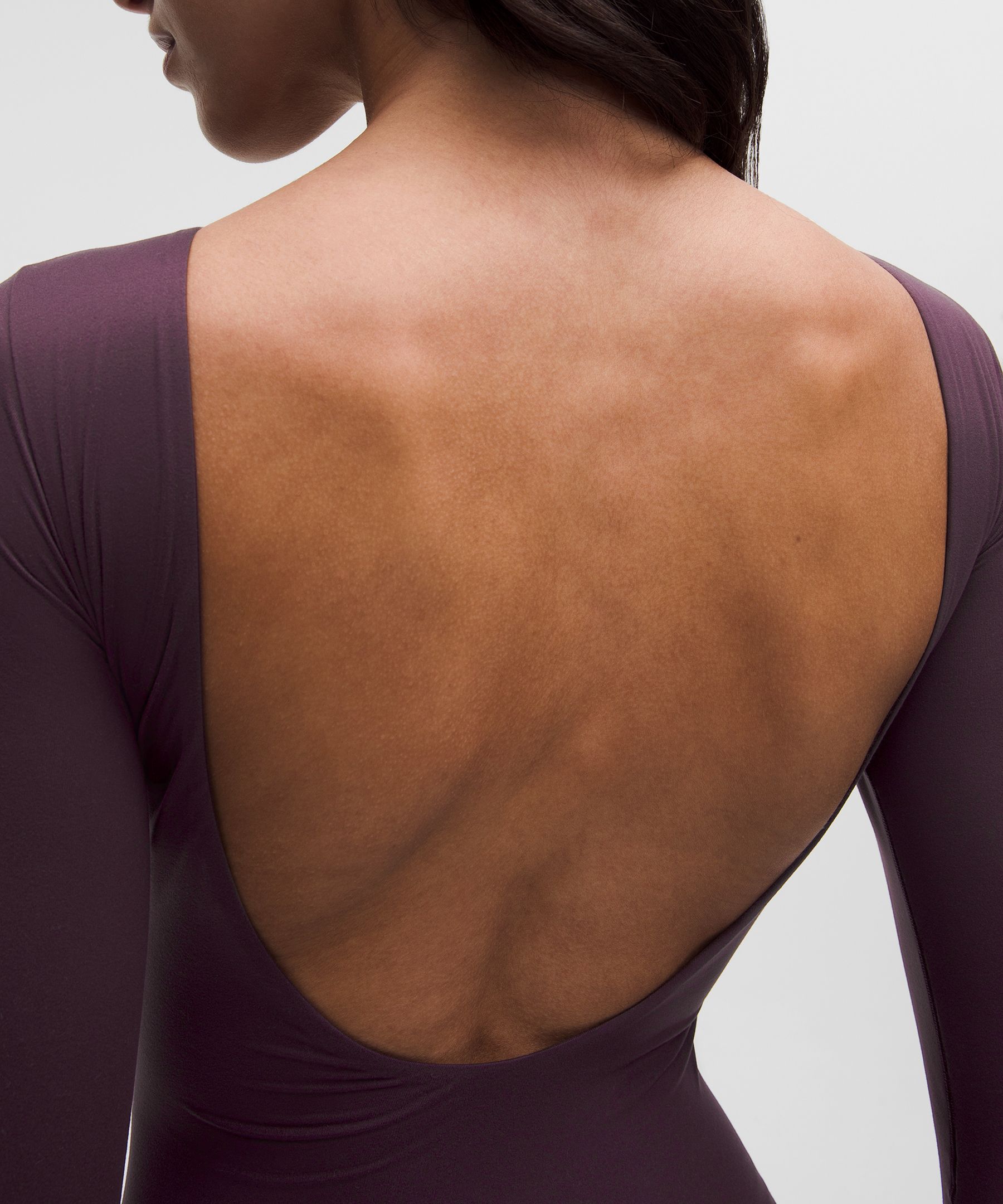 Lululemon Wundermost Ultra-soft Nulu Boatneck Scoop-back Long-sleeve Bodysuit