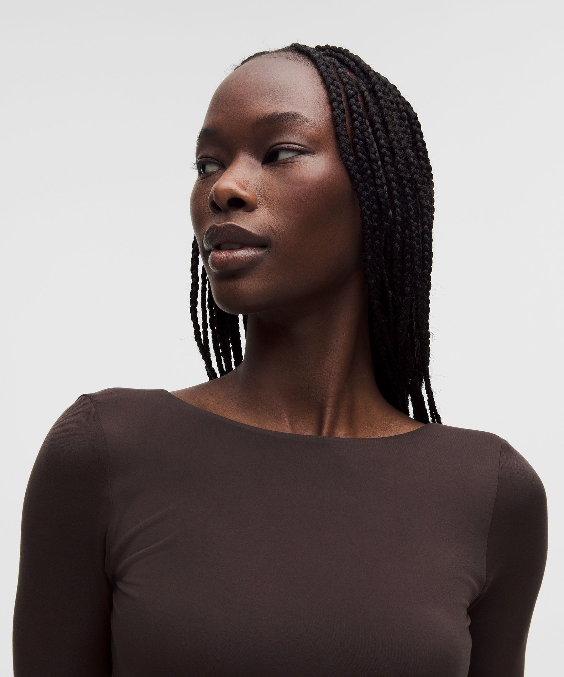 Lululemon Wundermost Ultra-soft Nulu Boatneck Scoop-back Long-sleeve Bodysuit