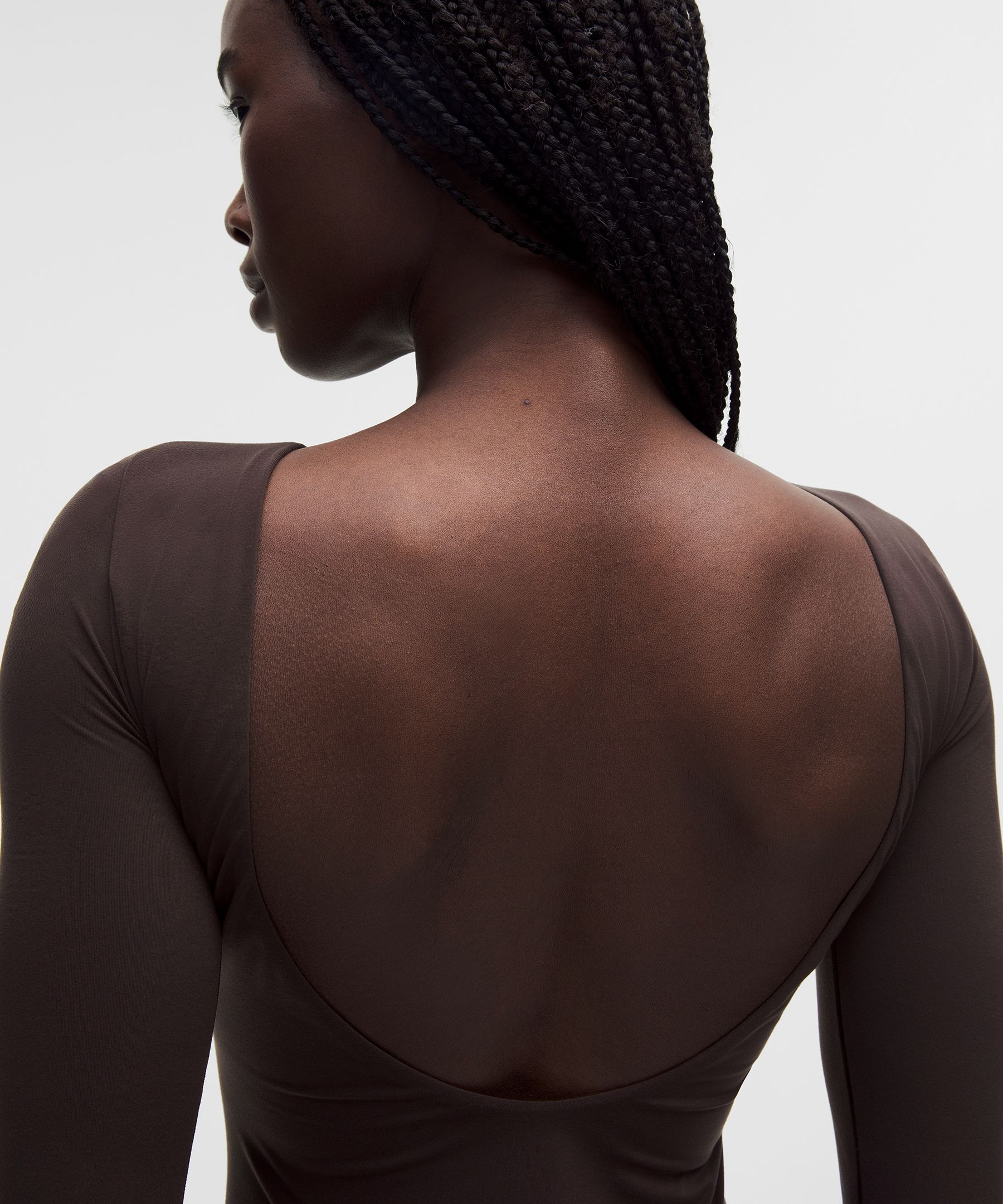 Lululemon Wundermost Ultra-soft Nulu Boatneck Scoop-back Long-sleeve Bodysuit