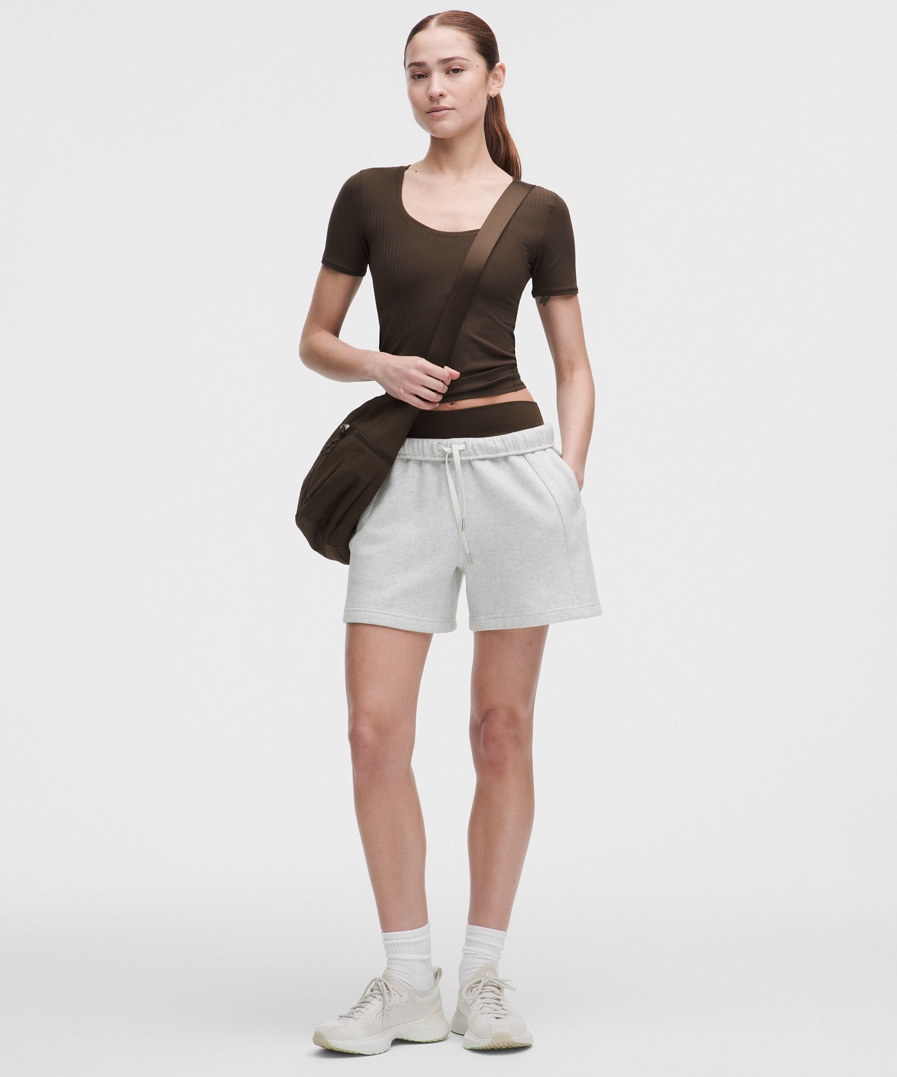Wundermost Ultra-Soft Ribbed Nulu Scoop-Neck Shirt