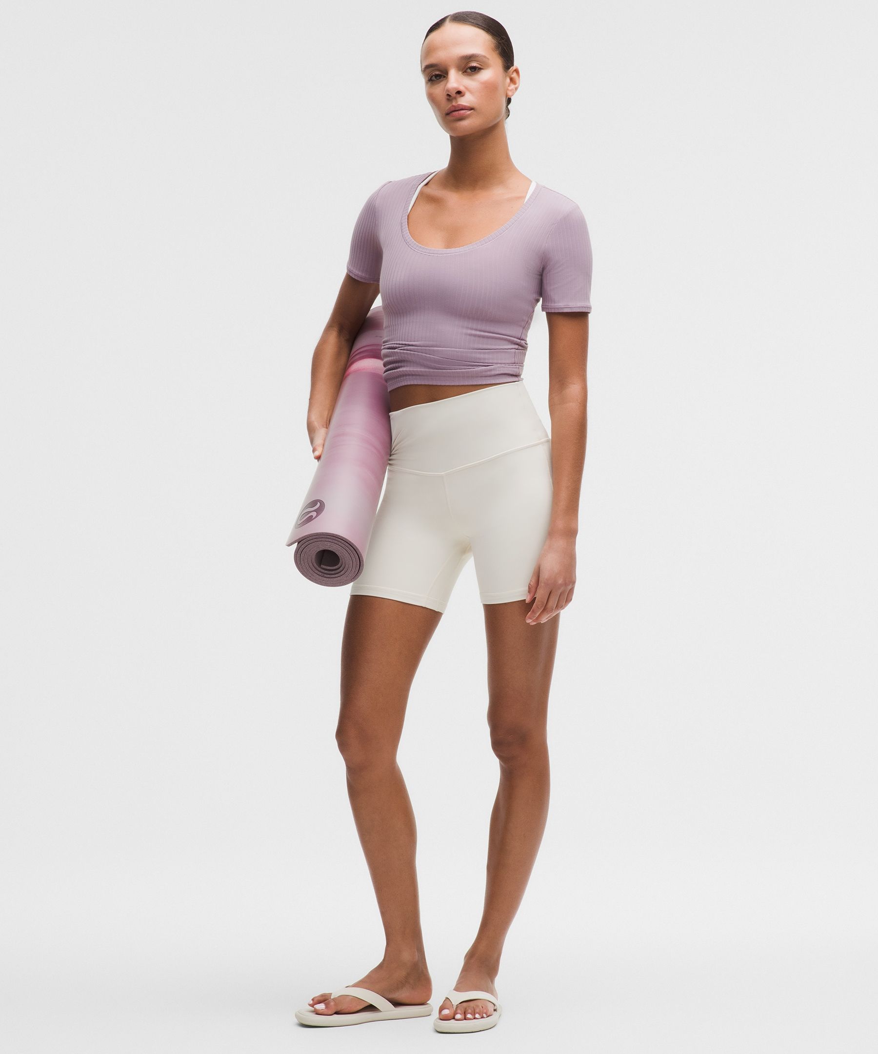 Wundermost Ultra-Soft Ribbed Nulu Scoop-Neck Shirt
