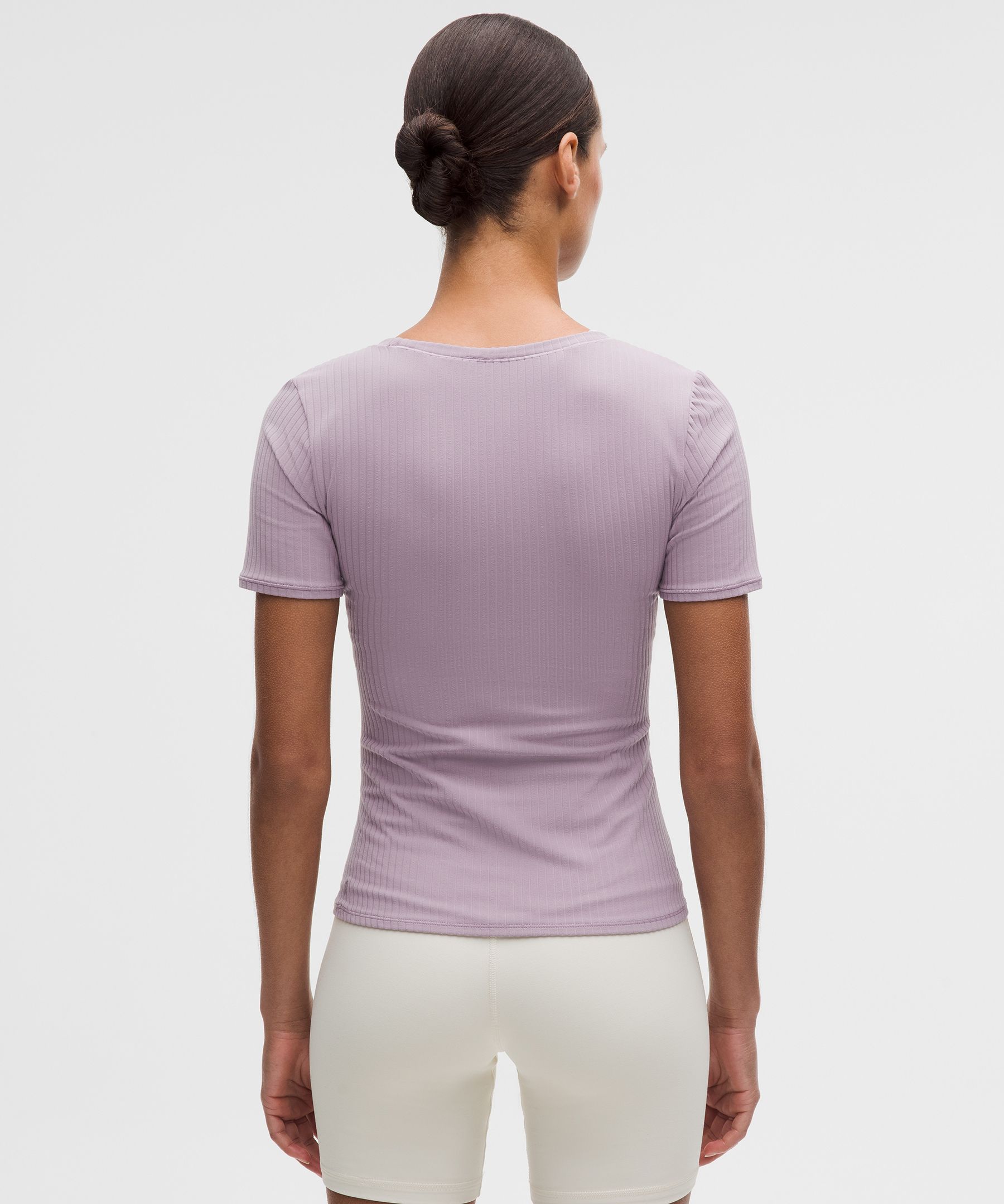 Wundermost Ultra-Soft Ribbed Nulu Scoop-Neck Shirt