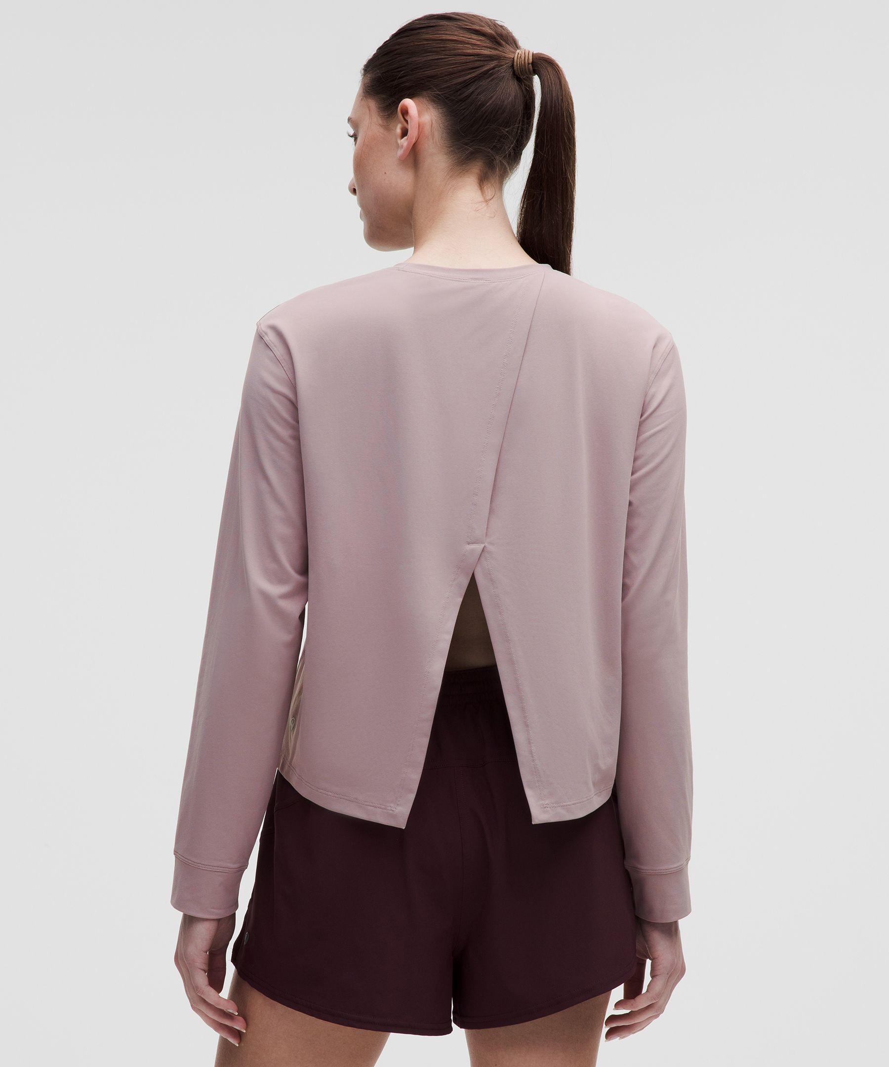 Lululemon Pace Crush Cross-back Uv-protective Graphic Long-sleeve Shirt