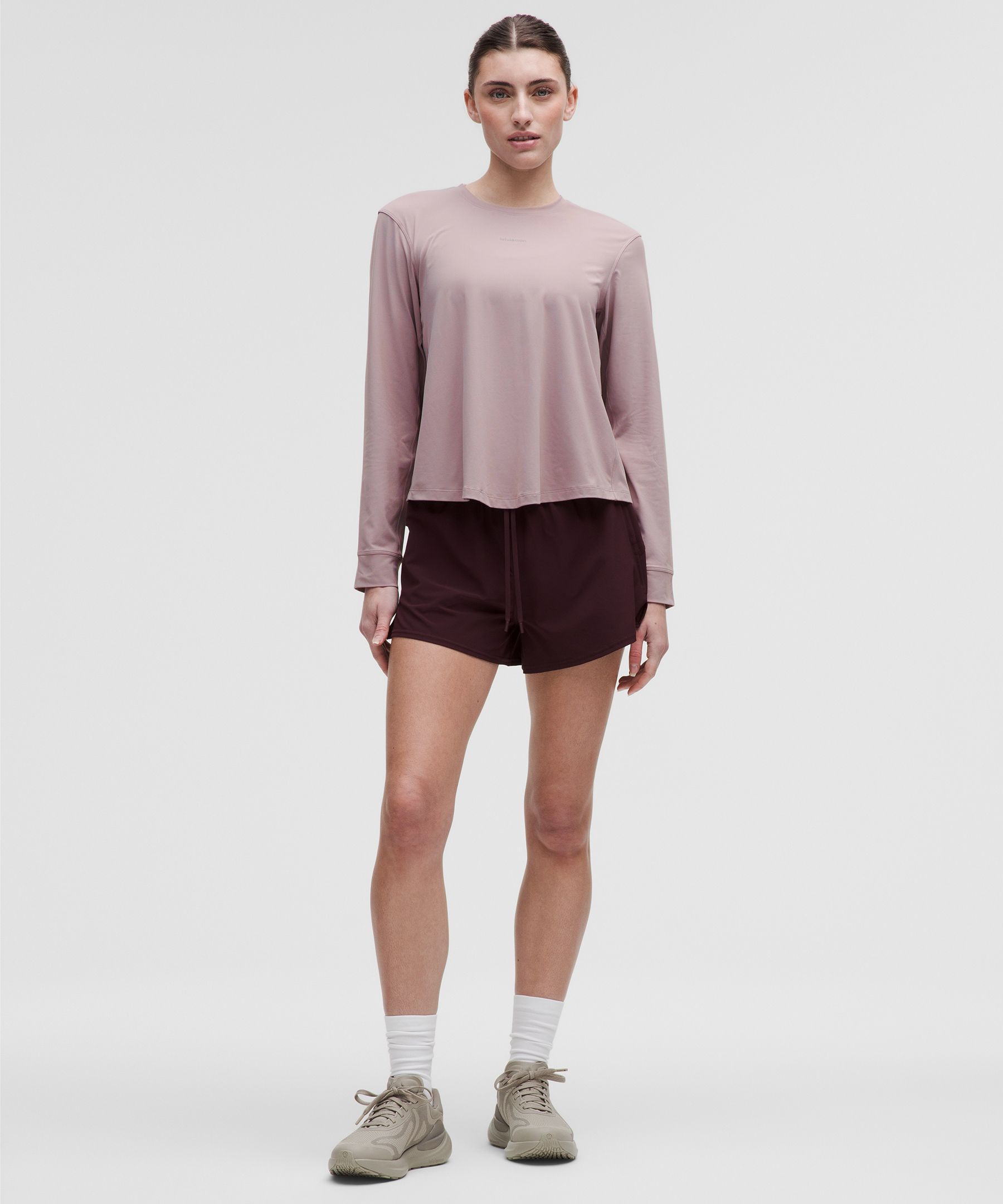 Lululemon Pace Crush Cross-back Uv-protective Graphic Long-sleeve Shirt