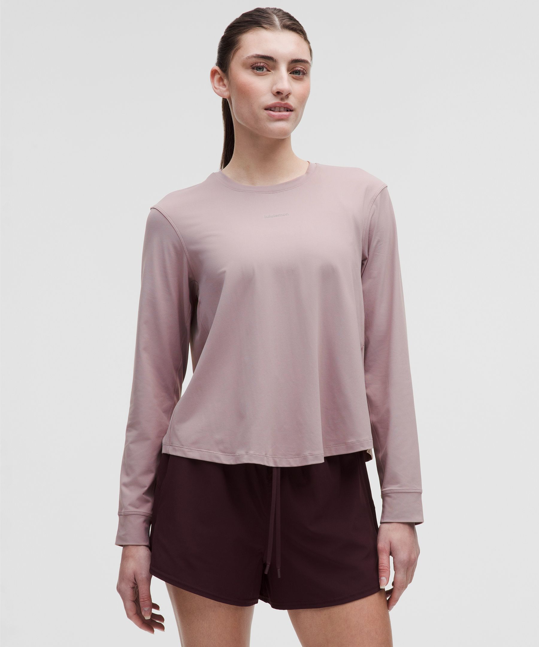Lululemon Pace Crush Cross-back Uv-protective Graphic Long-sleeve Shirt
