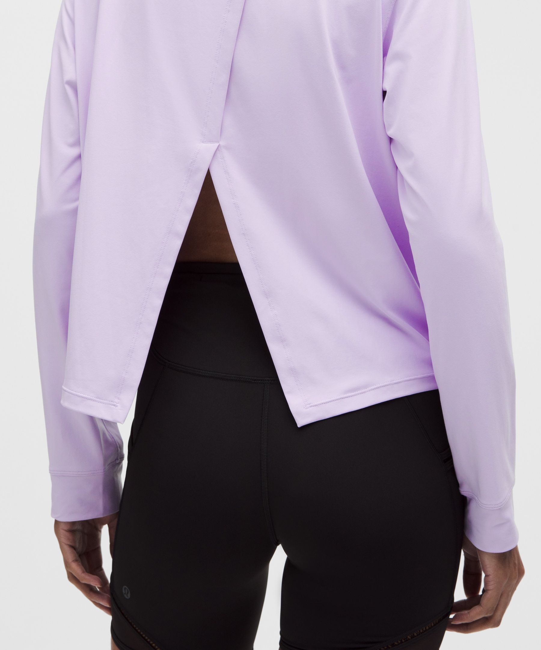 Lululemon Pace Crush Cross-back Uv-protective Graphic Long-sleeve Shirt