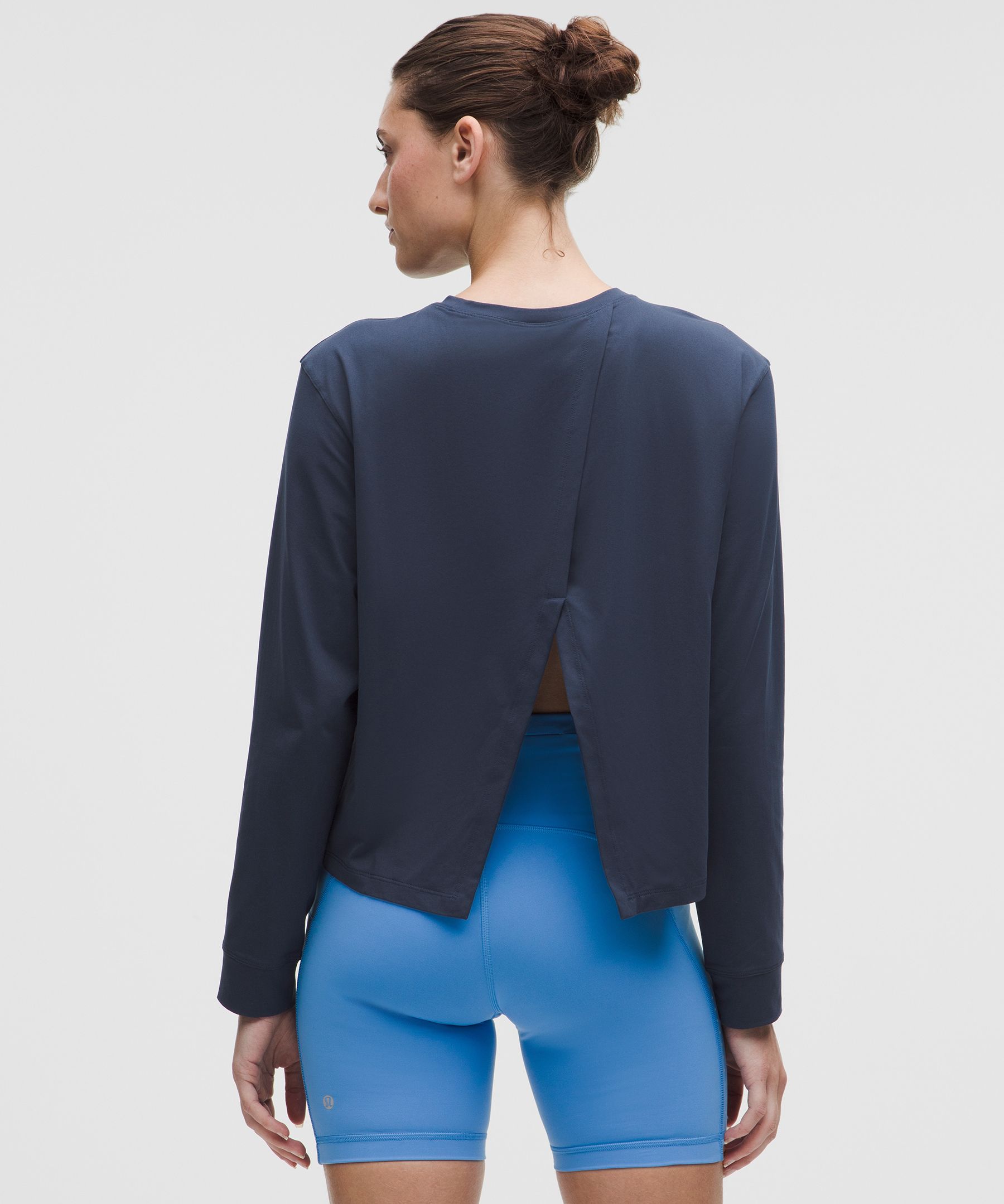 Lululemon Pace Crush Cross-back Uv-protective Graphic Long-sleeve Shirt