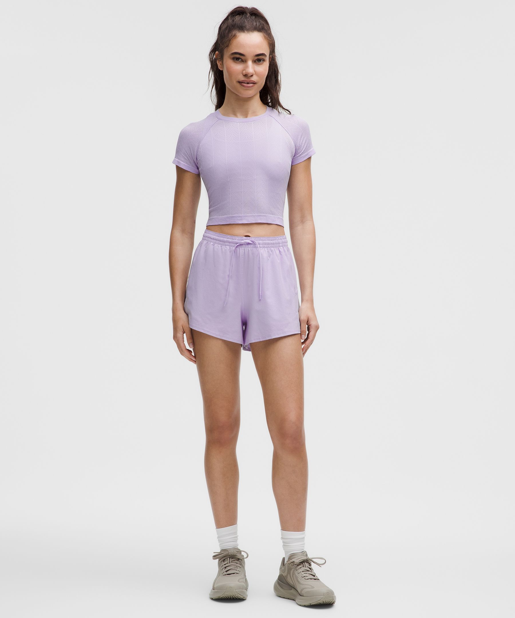 Herringbone Dot Lavender Frost