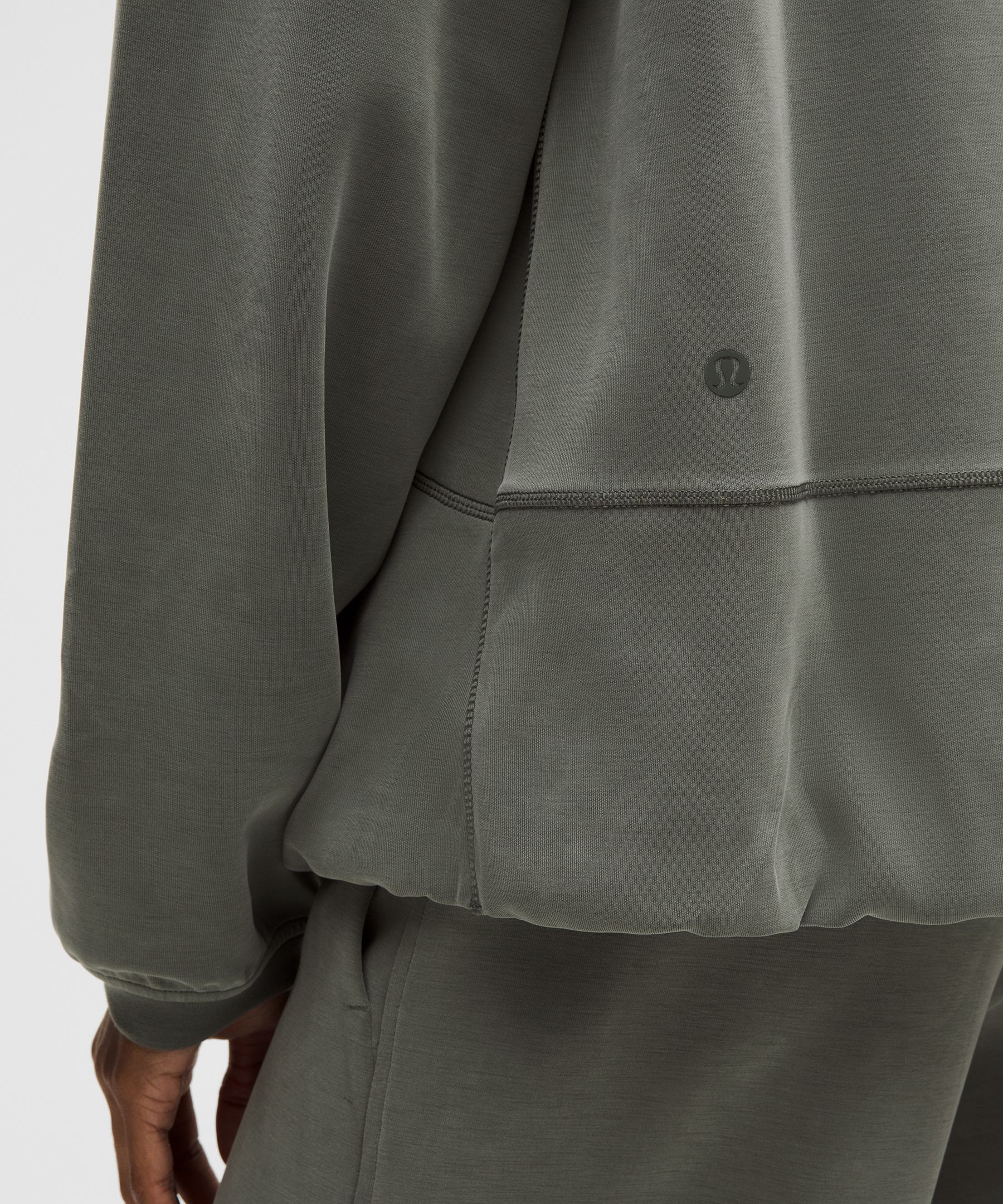 Lululemon Softstreme Full-zip Hoodie In Gray