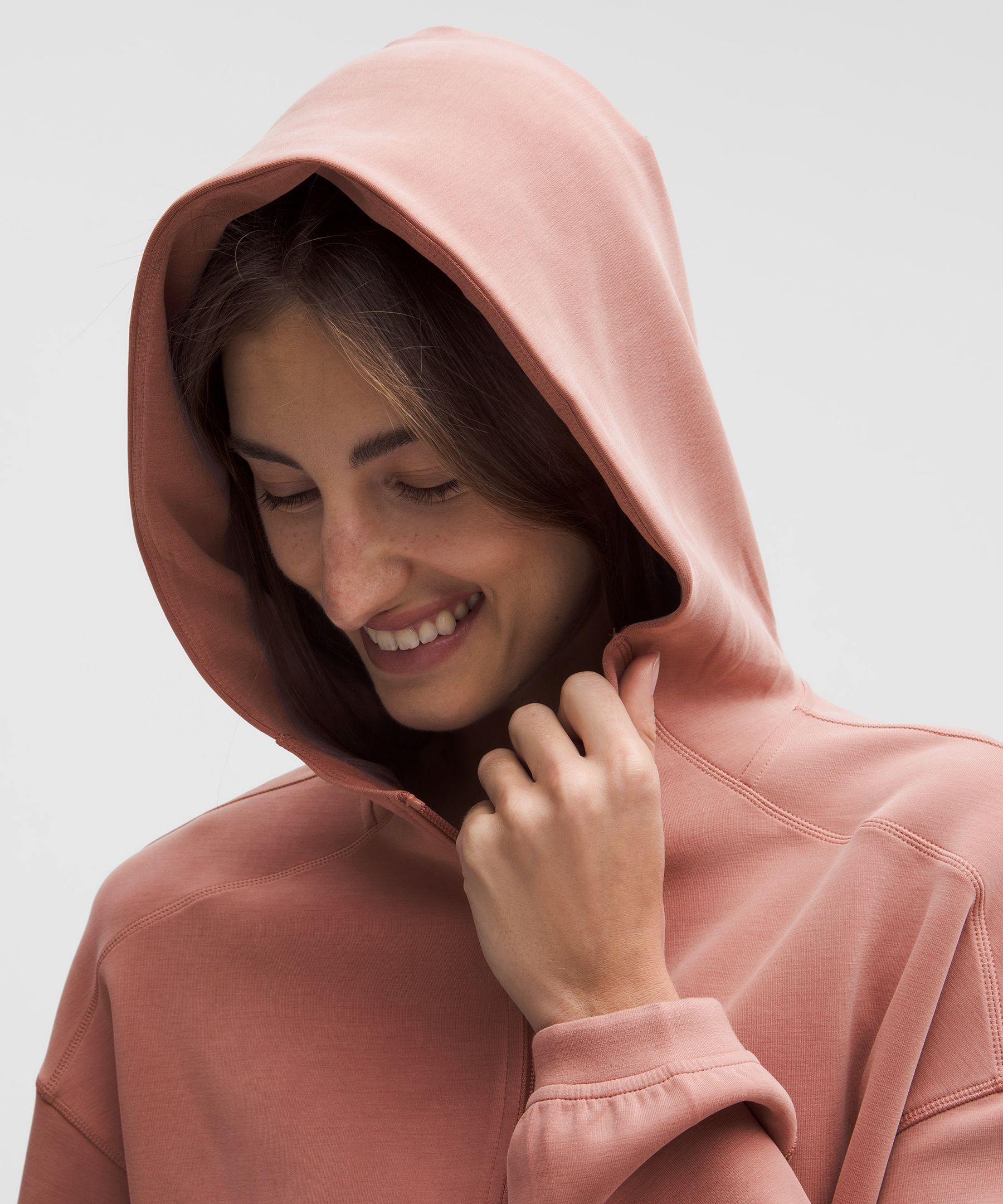 Lululemon Softstreme Full-zip Hoodie In Brown