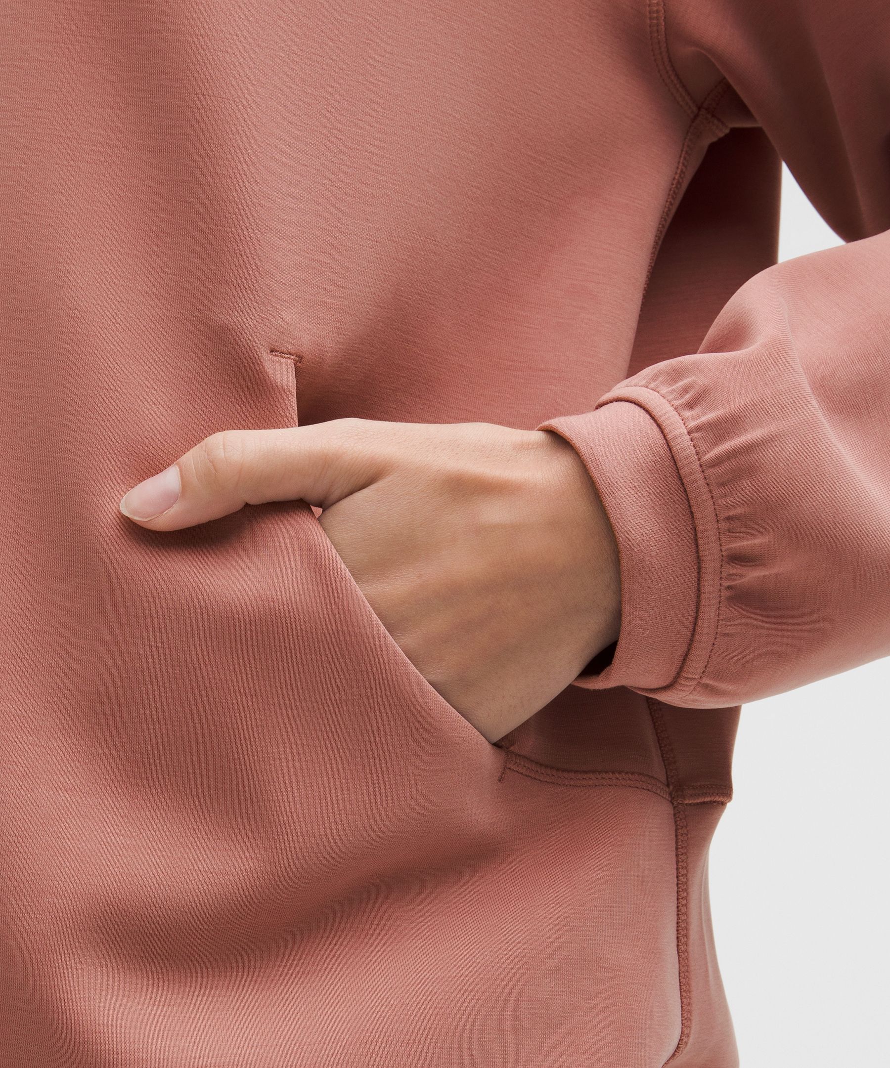 Lululemon Softstreme Full-zip Hoodie In Brown