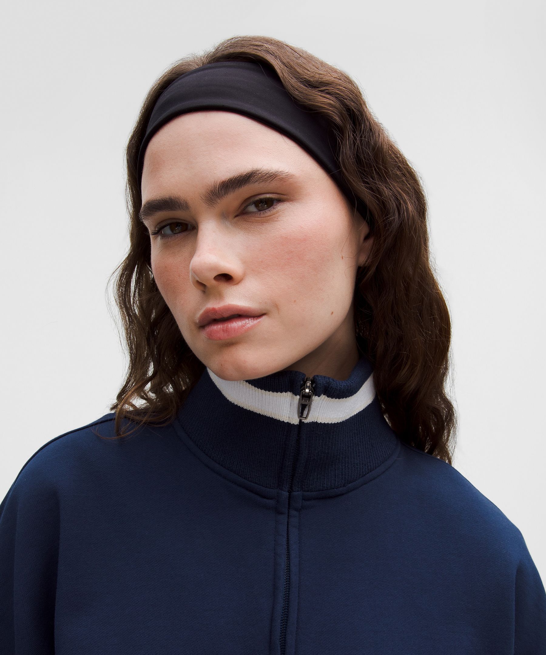 Perfectly Oversized Ringer Funnel-Neck Half Zip | Women's Hoodies & Sweatshirts
