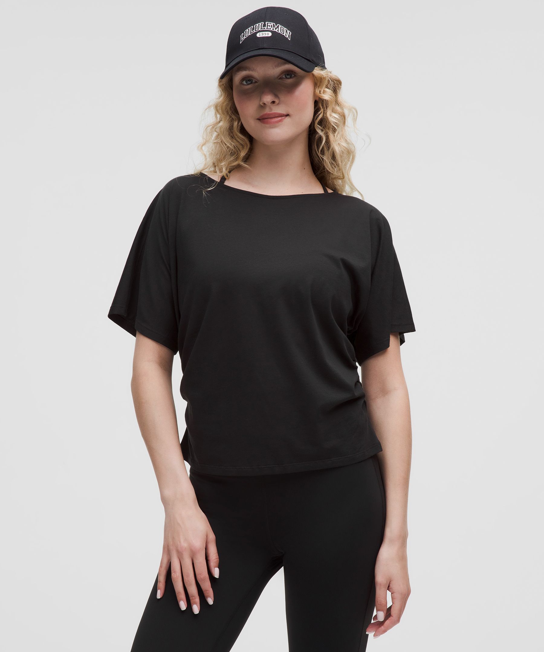 Organic Cotton Ruched-Sides T-Shirt