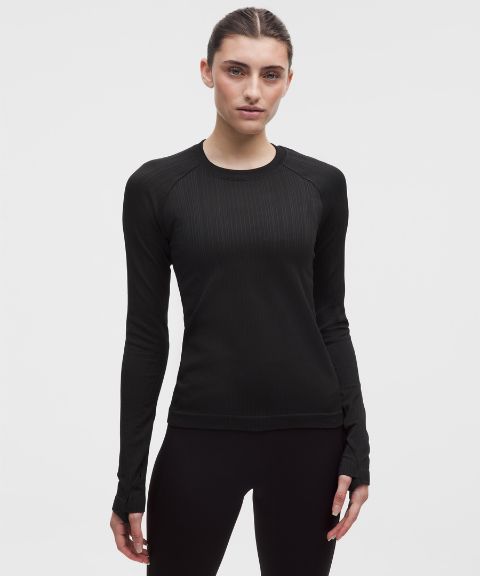 Lululemon Rest Less Variegated Ribbed Pullover