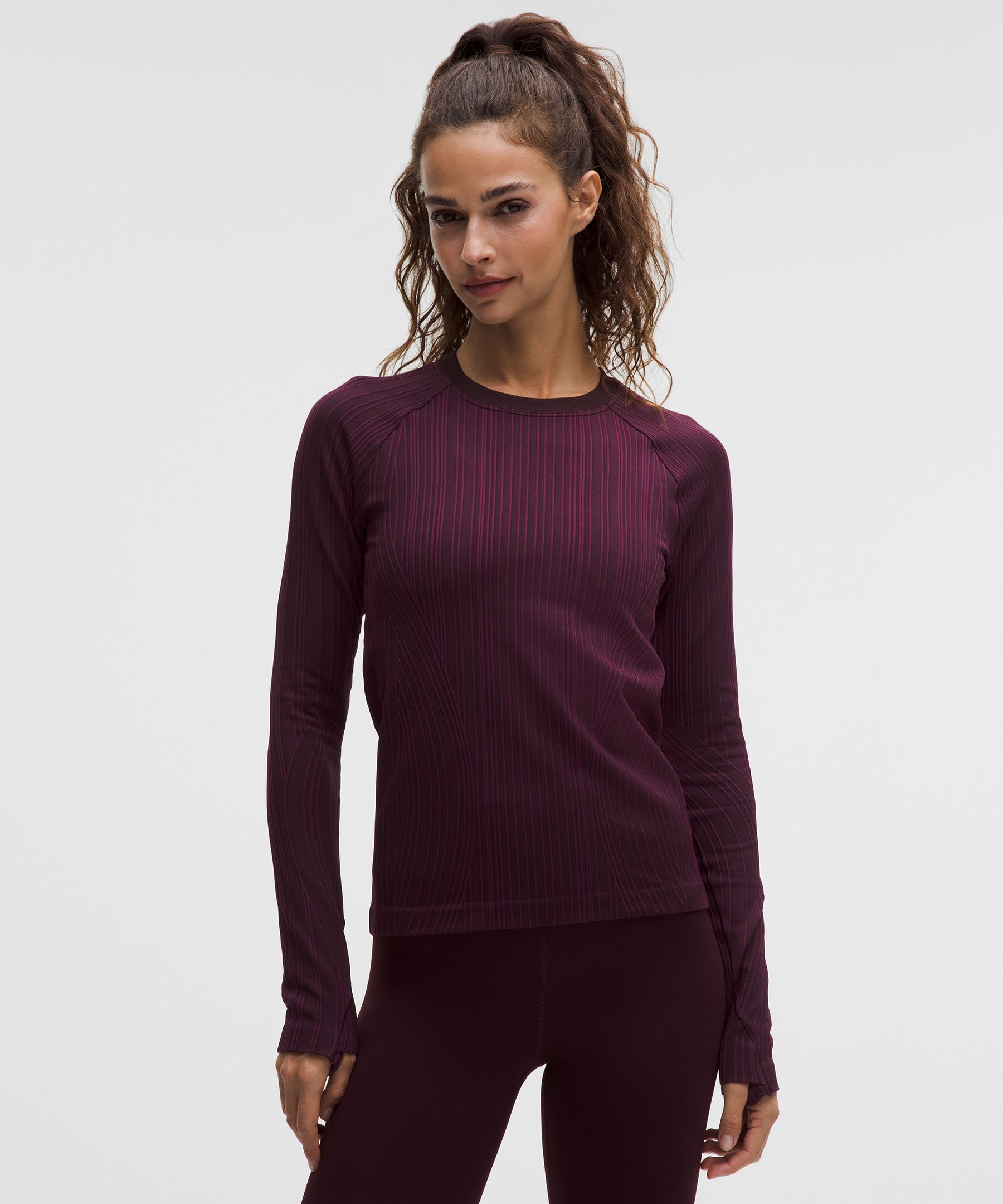 Lululemon Rest Less Variegated Ribbed Pullover
