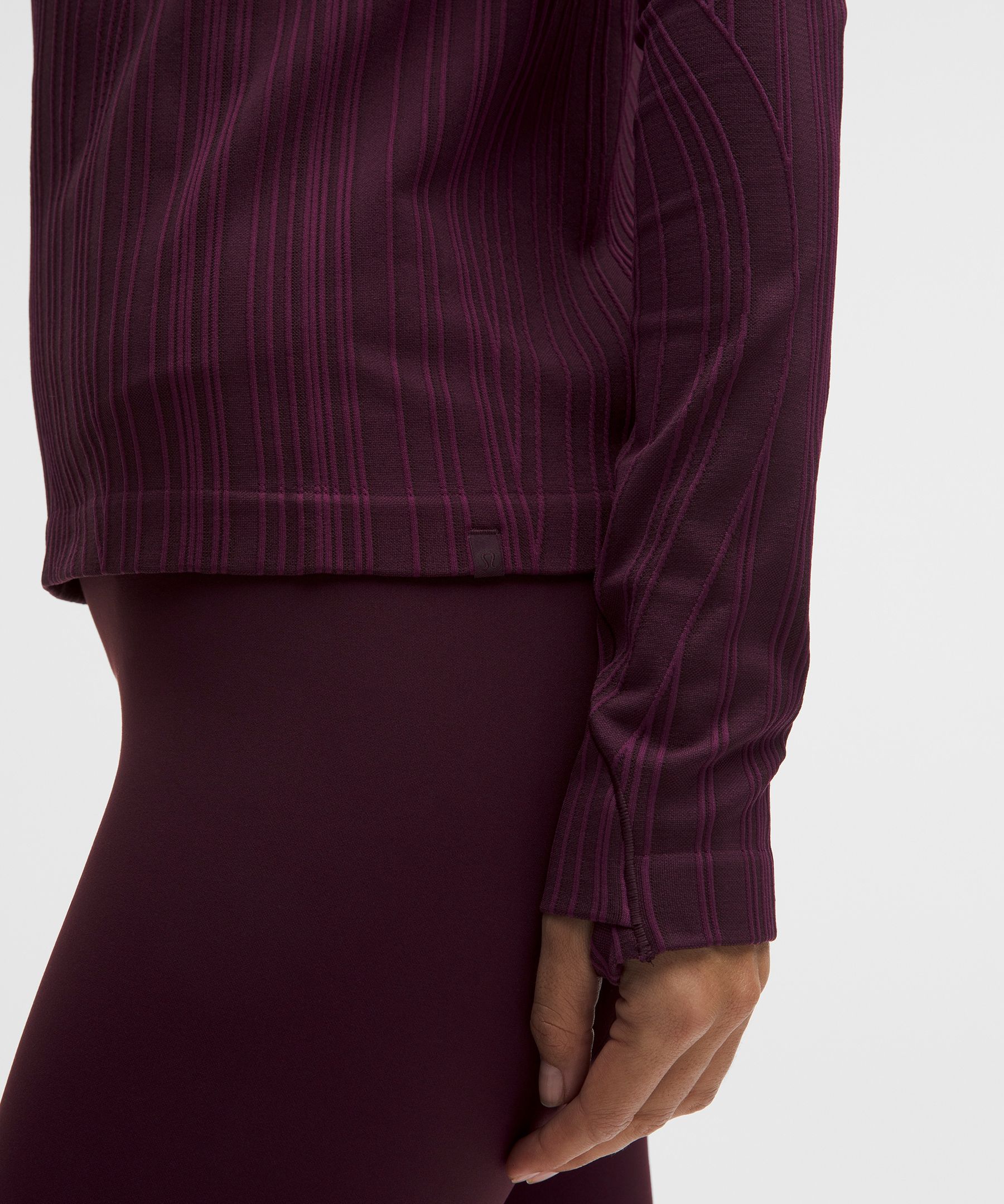 Lululemon Rest Less Variegated Ribbed Pullover