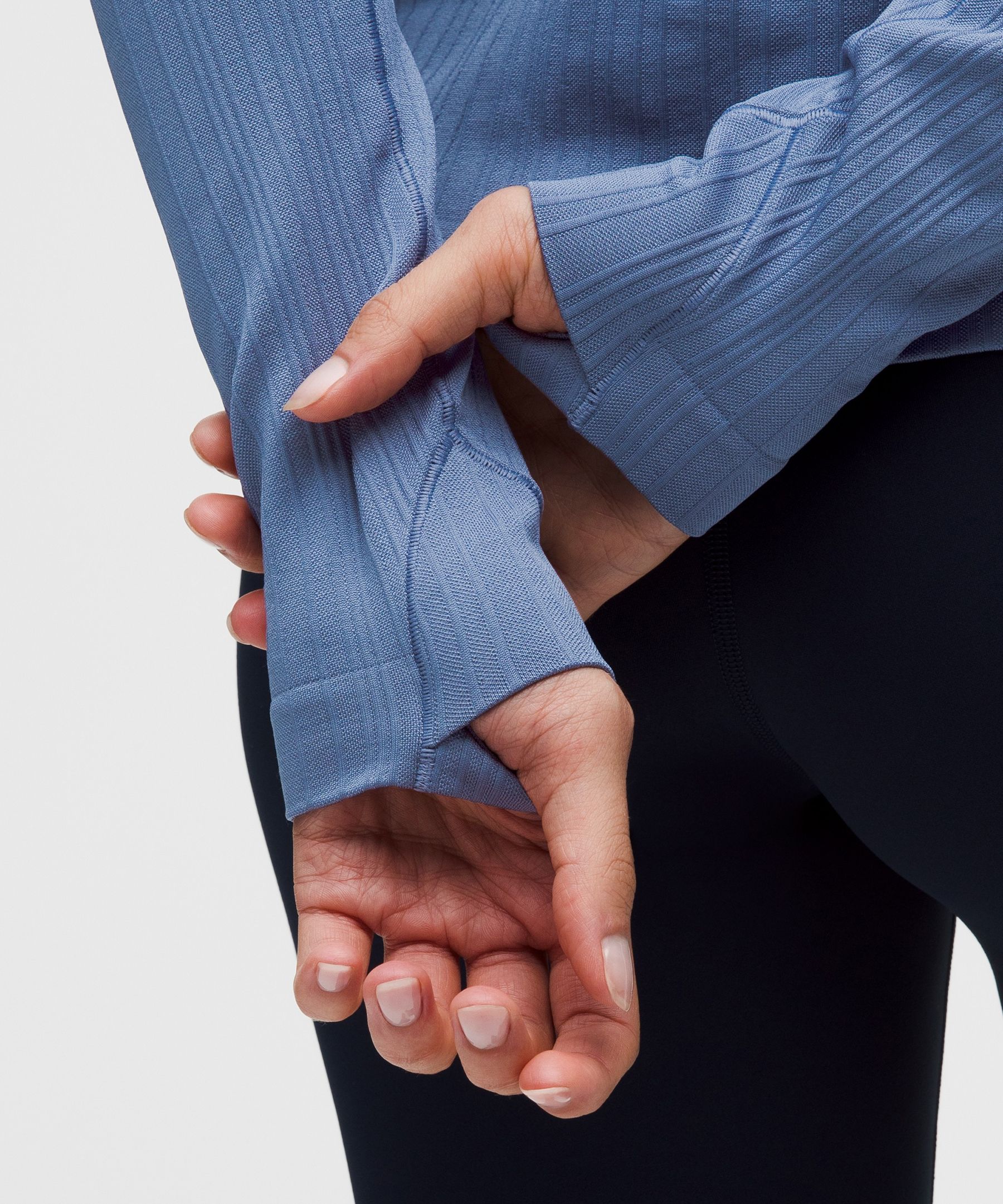 Lululemon Rest Less Variegated Ribbed Pullover